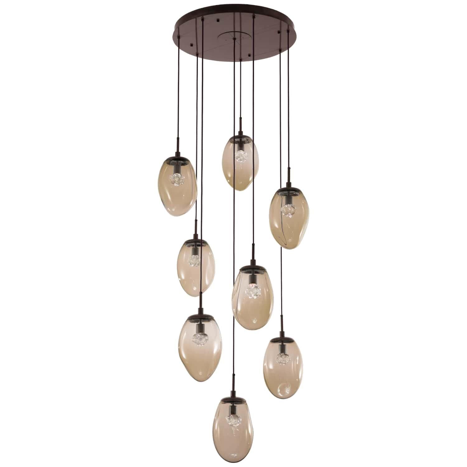 Levi Wilson Nebula 31 Inch 8 Light LED Multi Light Pendant by Hammerton Studio