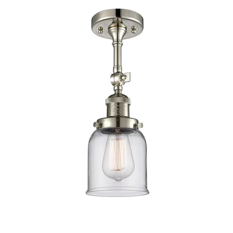 Bruno Marashlian Small Bell 5 Inch 1 Light Semi Flush Mount by Innovations Lighting
