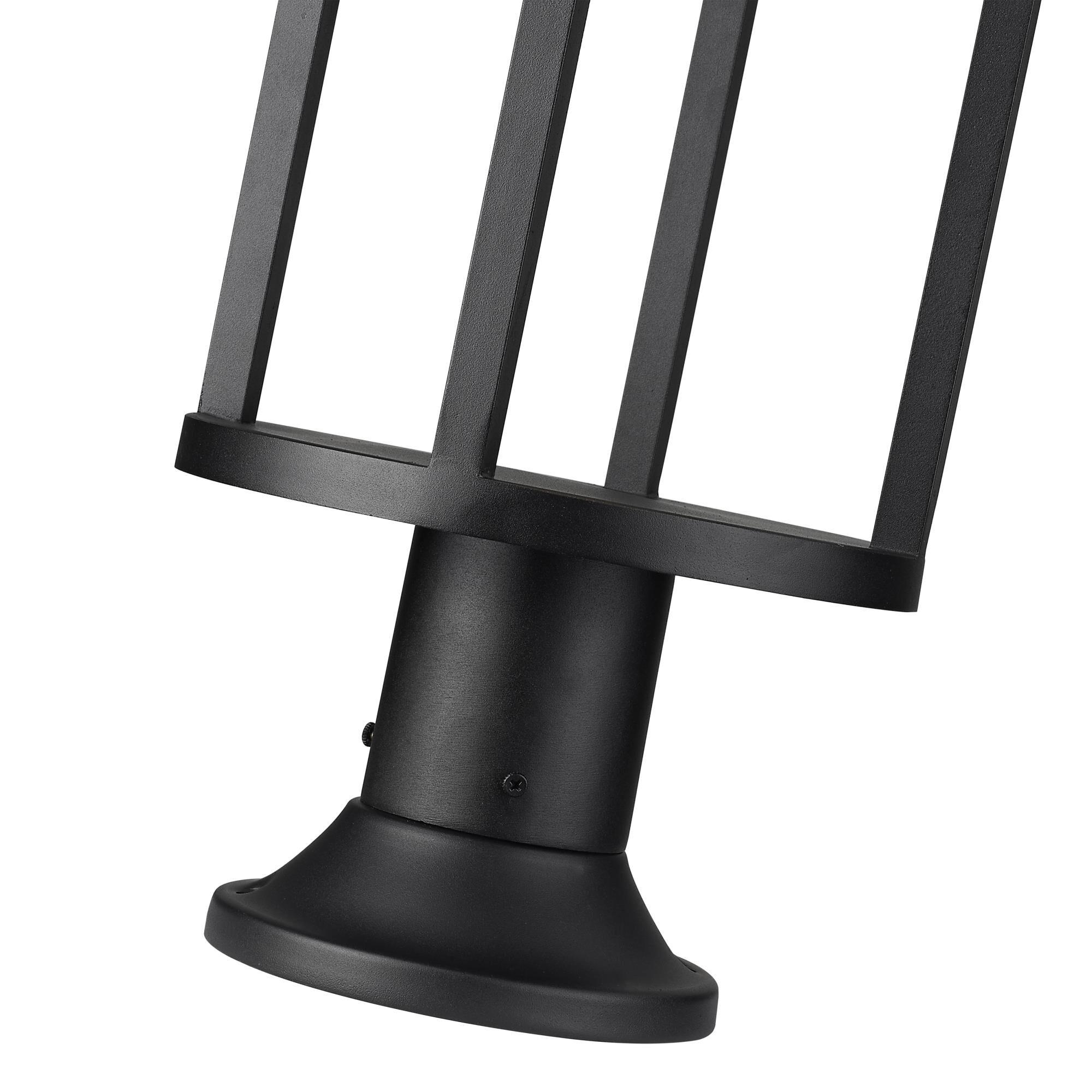 Shown in Black finish and Etched glass