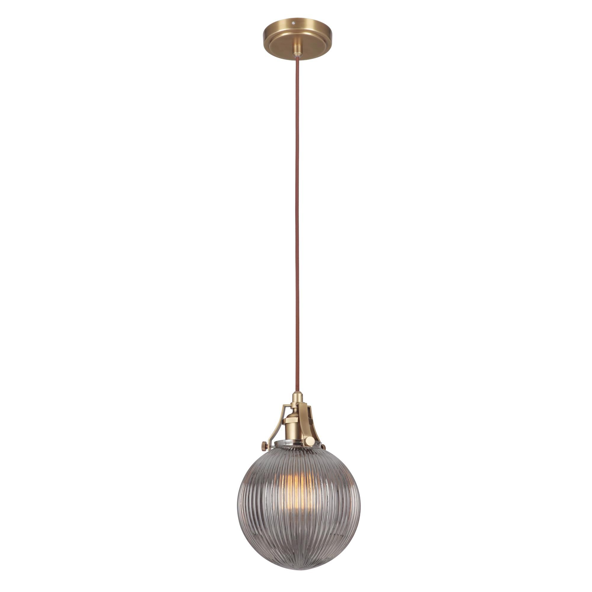 Shown in Vintage Brass finish and Yes glass and Yes shade and Sphere accent