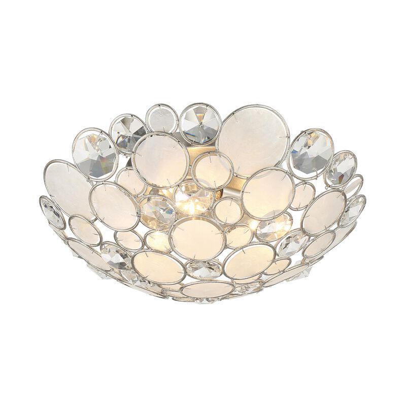Palla 16 Inch 3 Light Semi Flush Mount by Crystorama