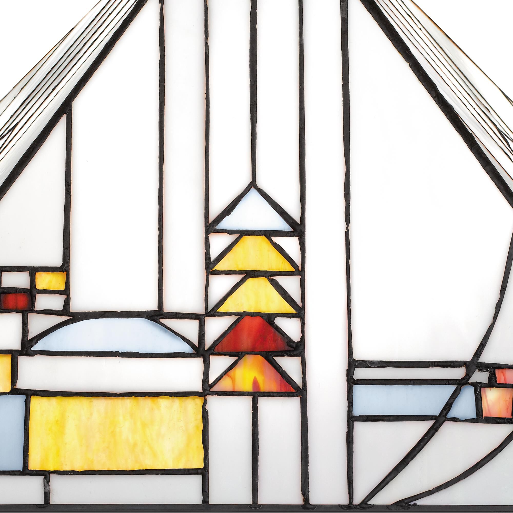 Shown in Matte Black finish and Multicolor Art glass