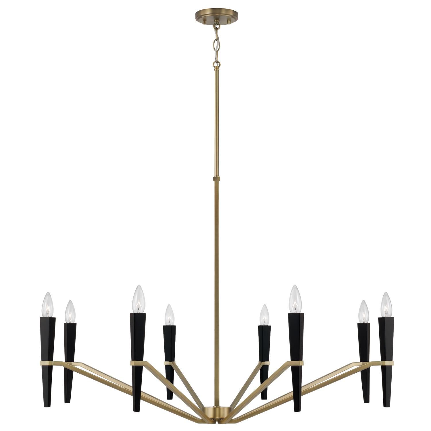 Shown in Aged Brass And Black finish