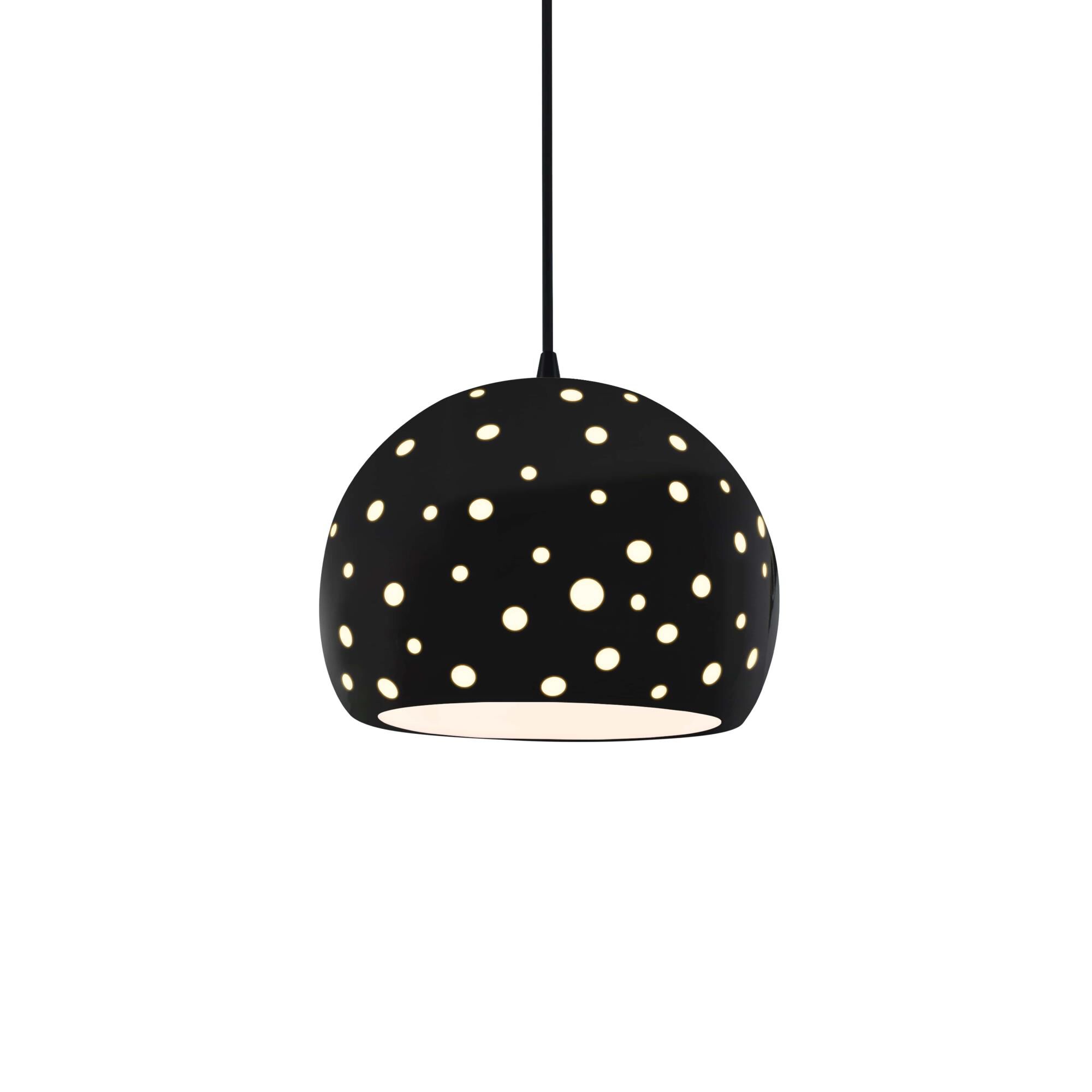 Perforated Globe 7 Inch Mini Pendant by Justice Design Group