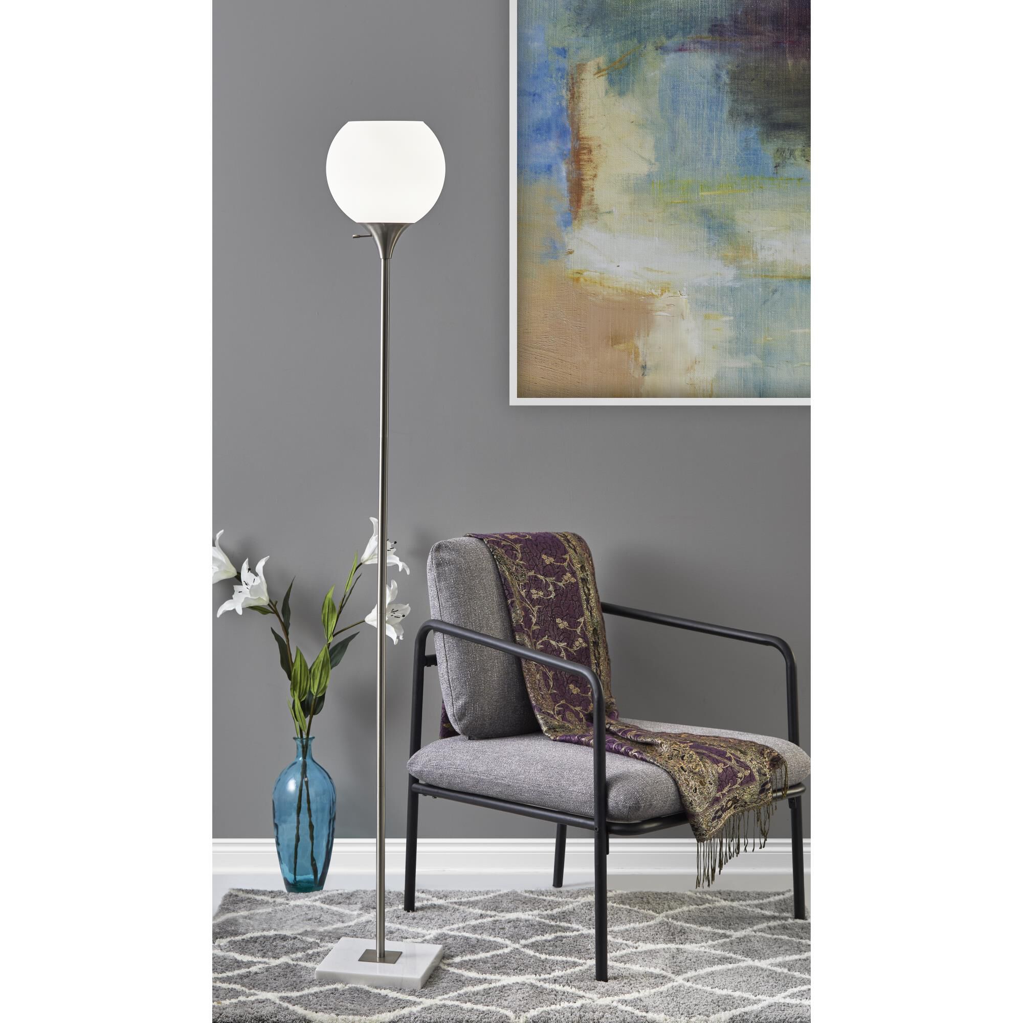 Fiona 71 Inch Torchiere Lamp by Adesso