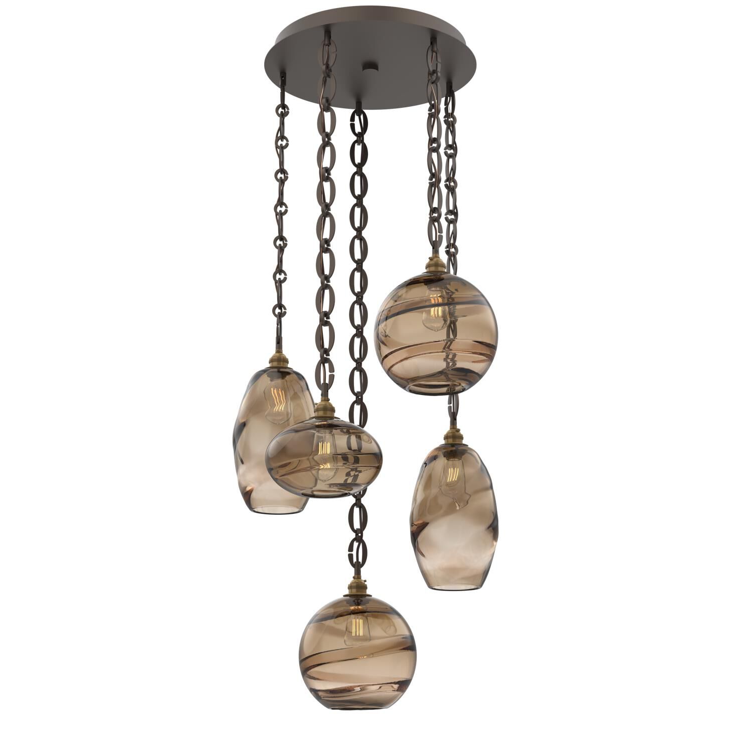 Levi Wilson Misto 23 Inch Multi Light Pendant by Hammerton Studio
