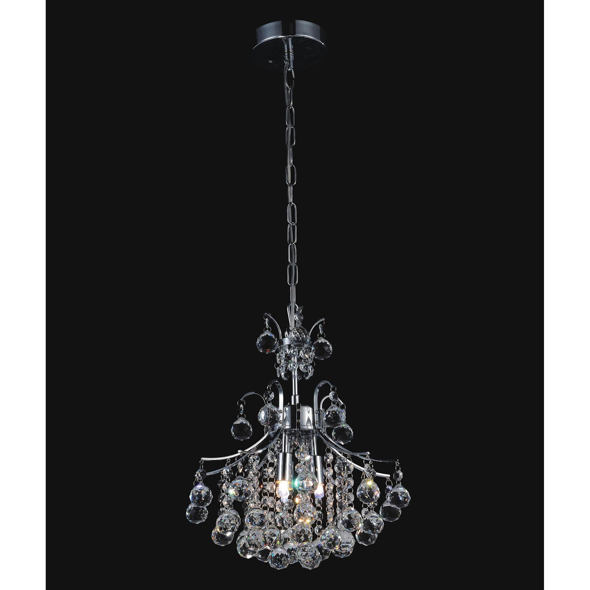 Princess 12 Inch 3 Light Mini Chandelier by CWI Lighting