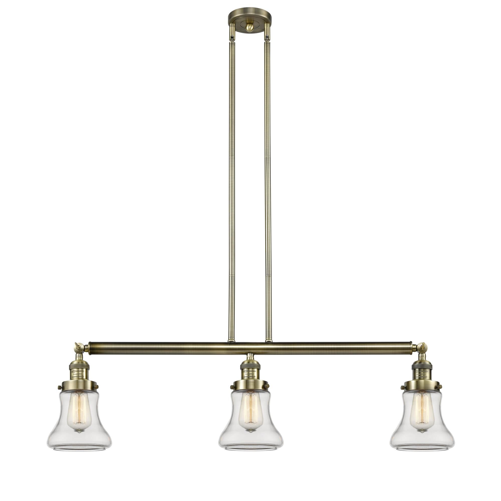 Bruno Marashlian Bellmont 36 Inch 3 Light Linear Suspension Light by Innovations Lighting