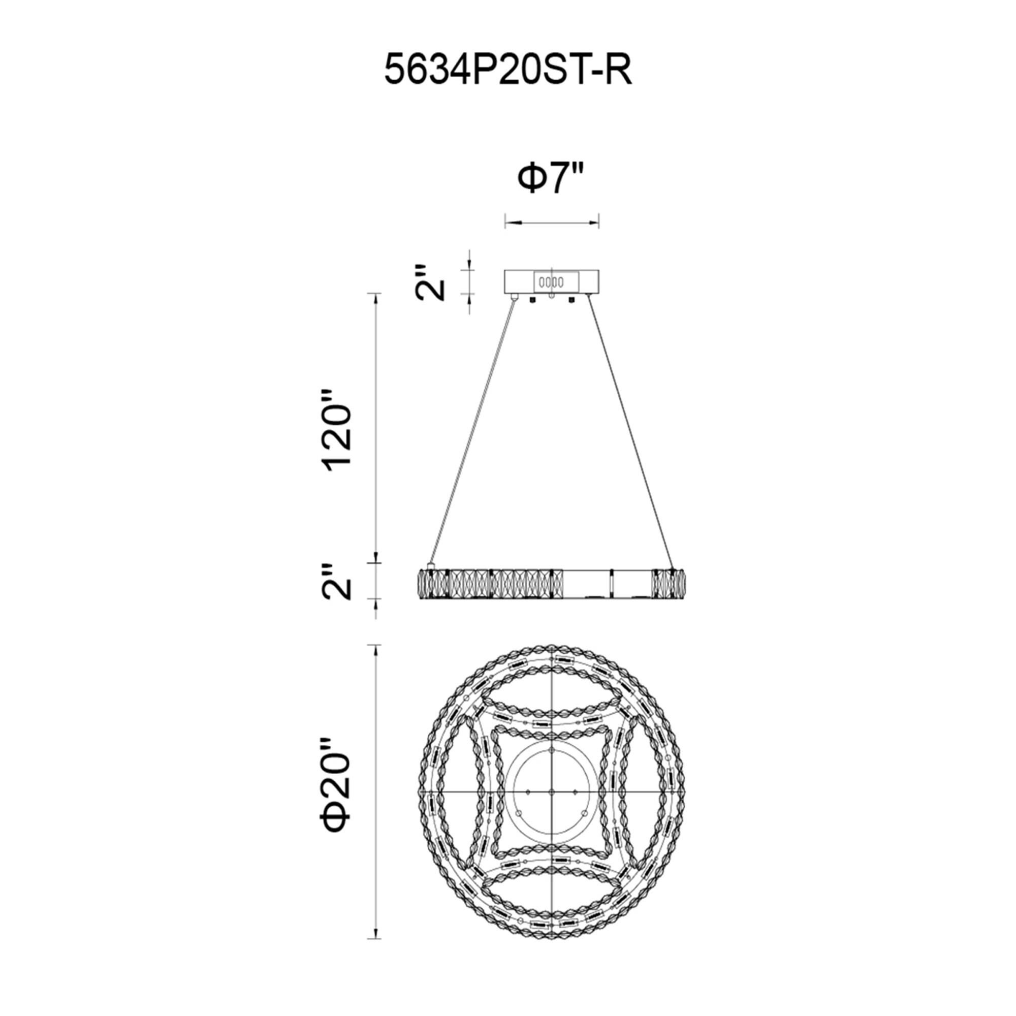 CWI Lighting Beyond 20 Inch LED Mini Chandelier