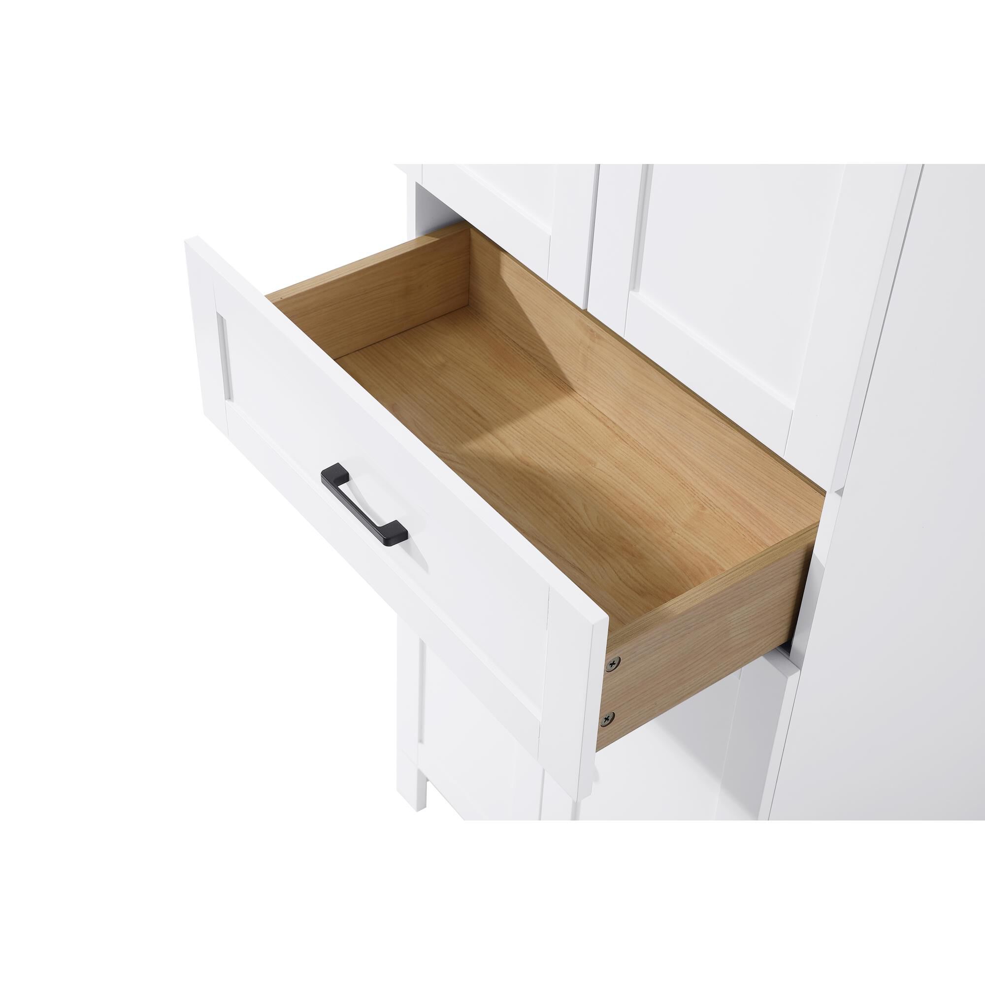 Shown in White finish