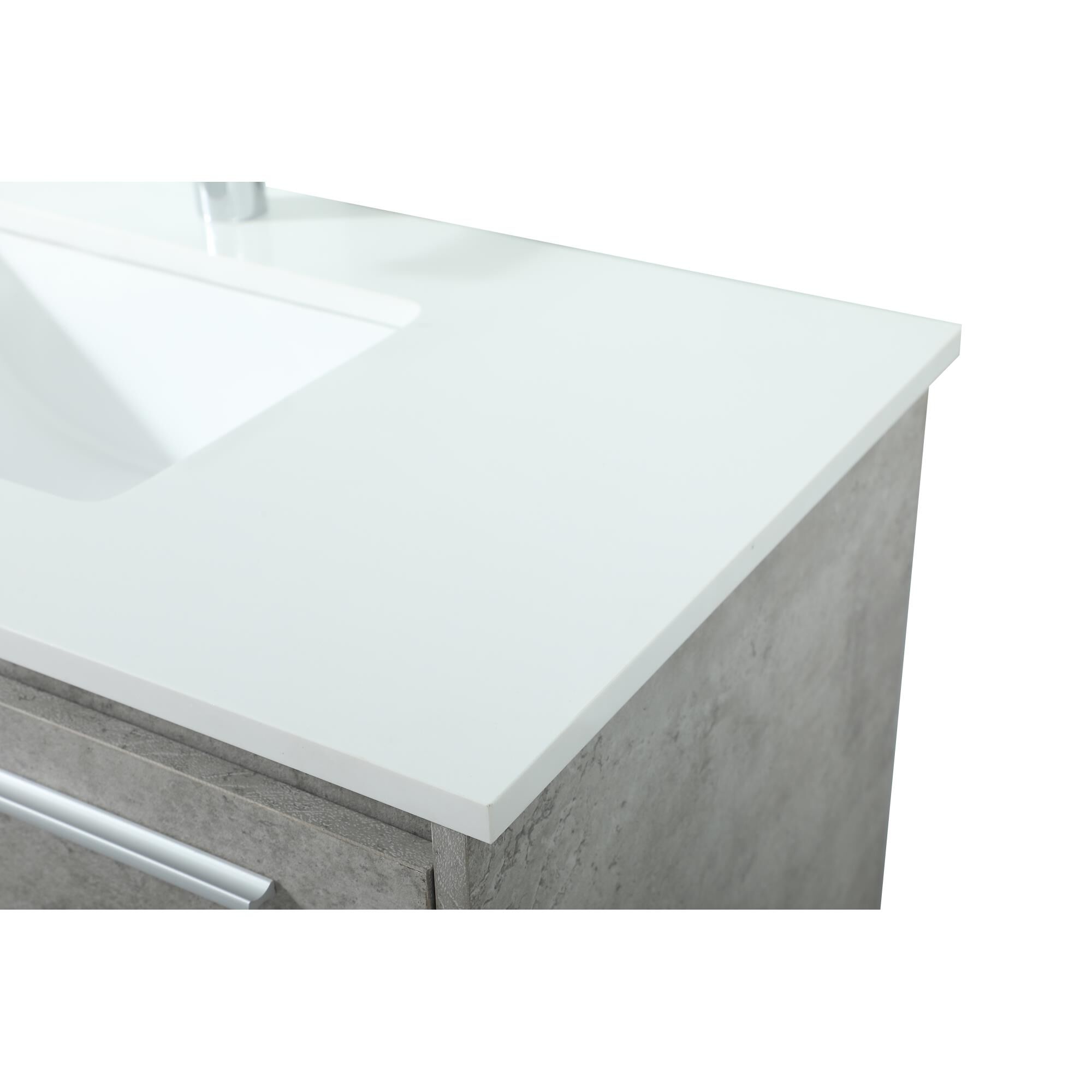 Shown in Concrete Grey finish