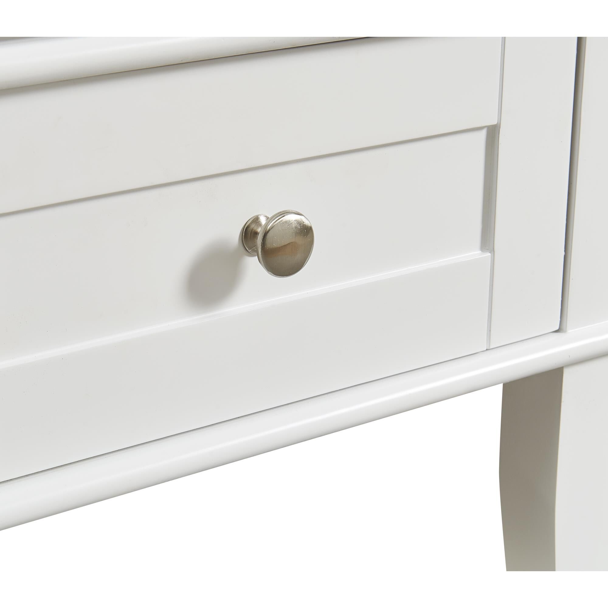 Shown in White finish