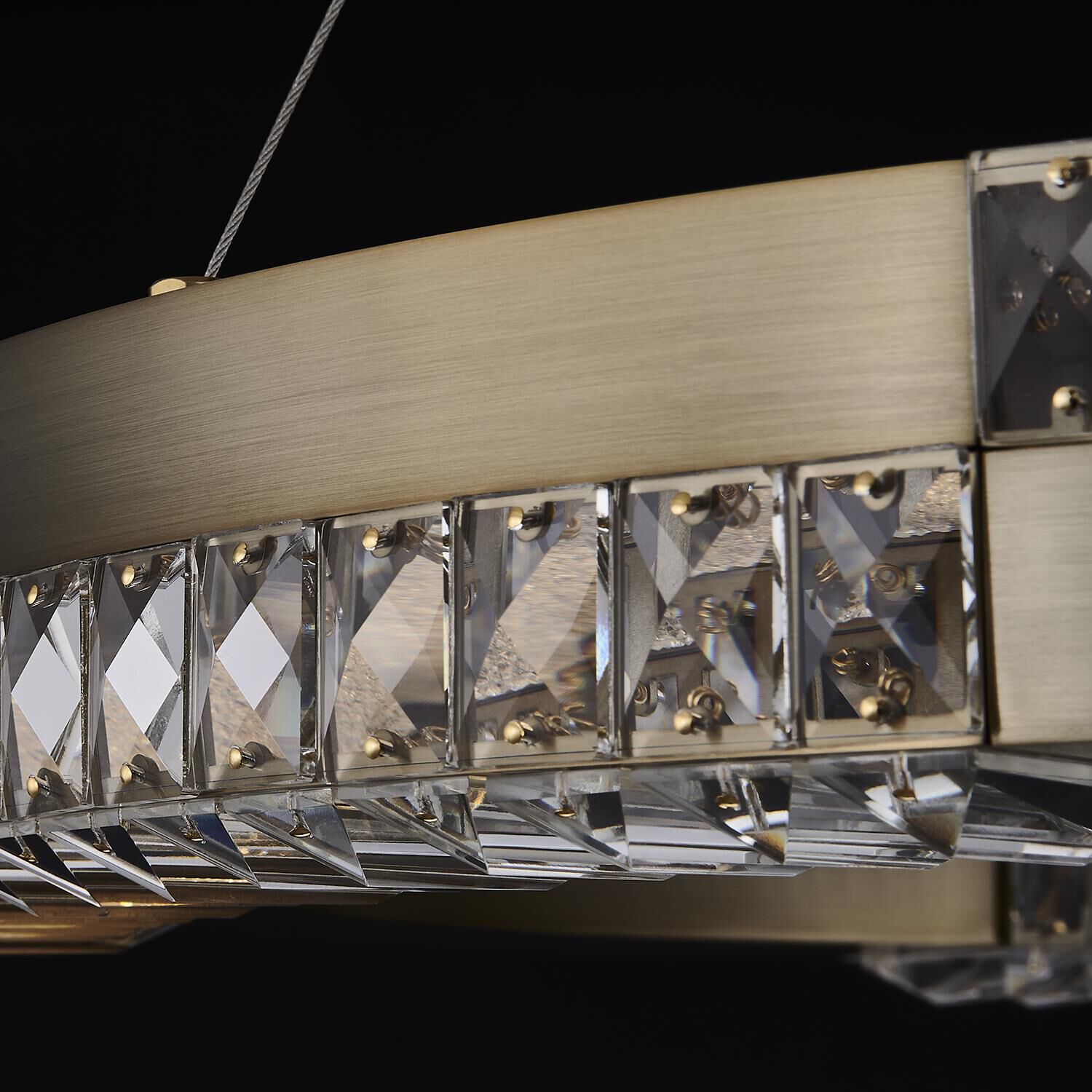 Shown in Winter Brass finish and Firenze Clear crystal