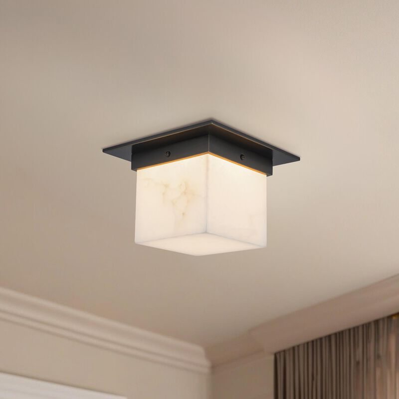 Jason Koharik Mineral 8 Inch Flush Mount by Alora Lighting