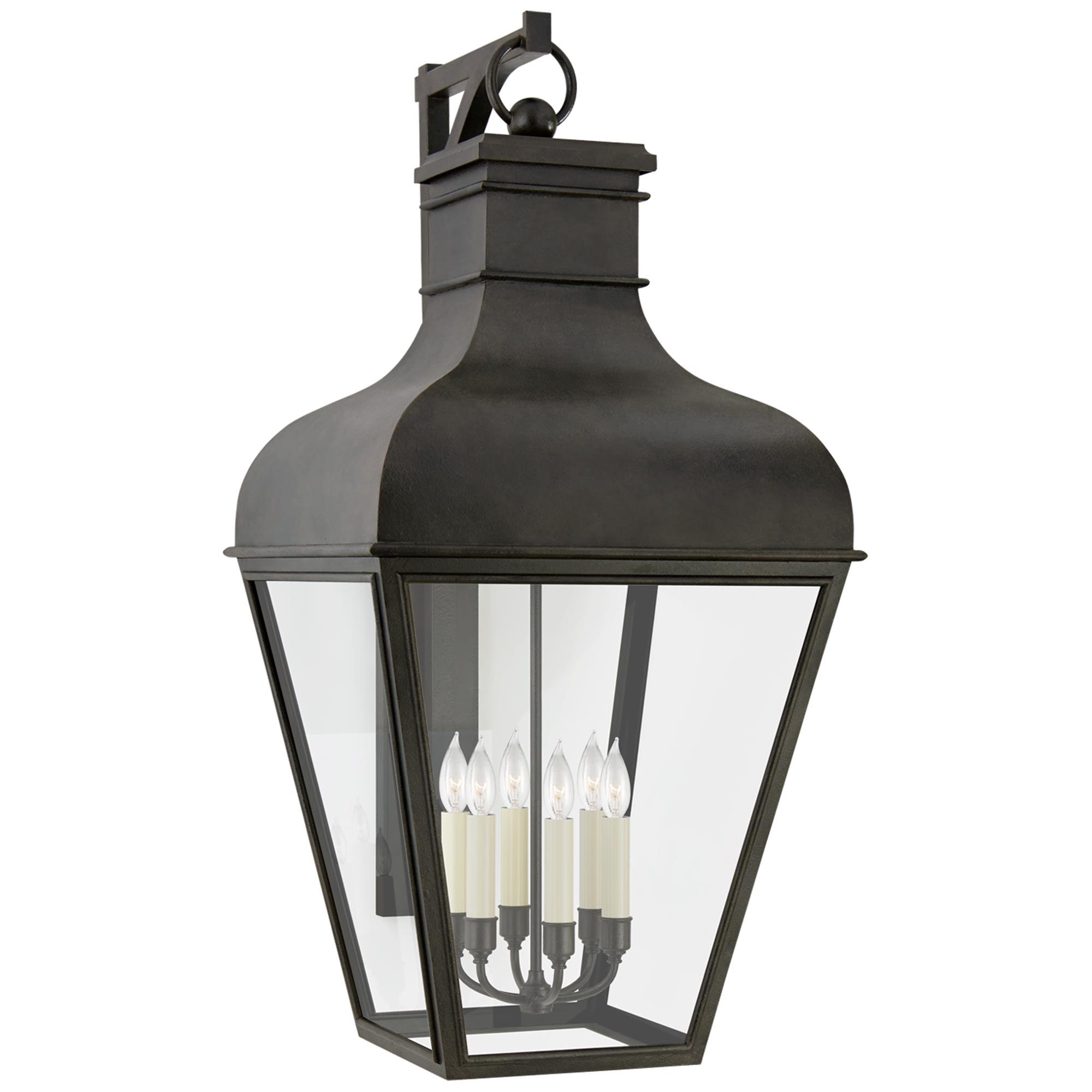 Shown in French Rust finish and Clear glass and Clear Glass shade