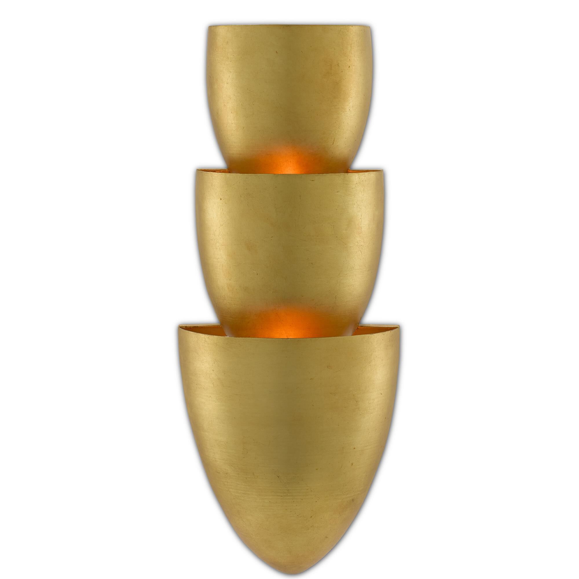 Shown in Contemporary Gold Leaf - Painted Gold finish