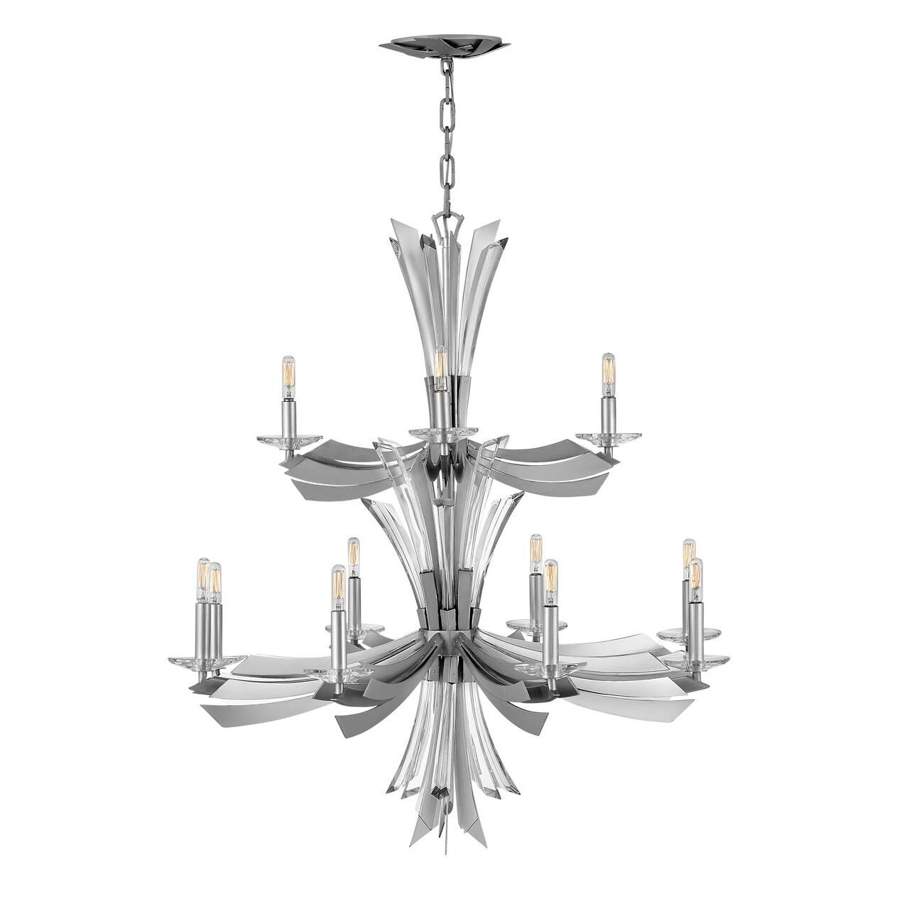 Vida 34 Inch 12 Light Chandelier by Fredrick Ramond