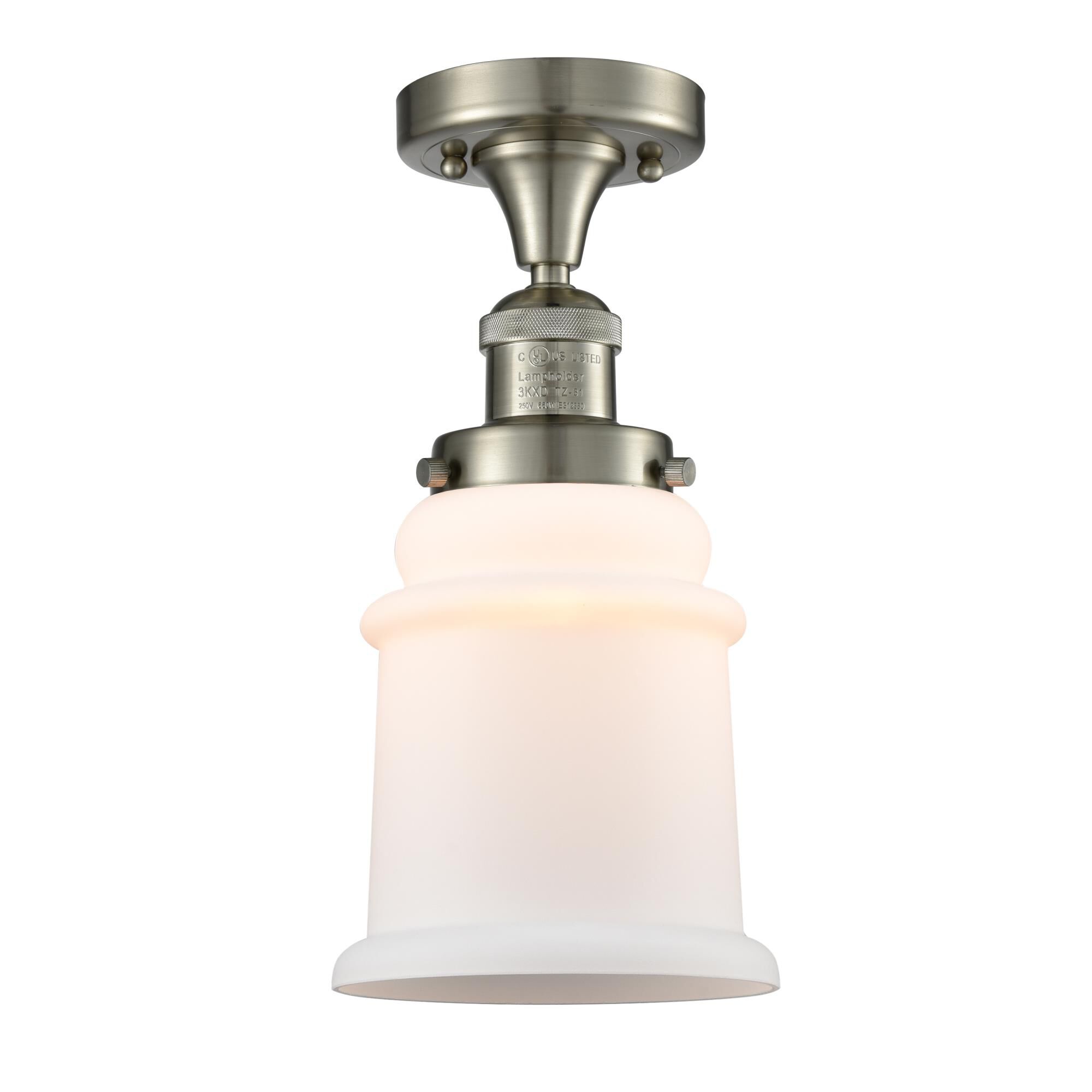 Bruno Marashlian Canton 6 Inch 1 Light LED Semi Flush Mount by Innovations Lighting