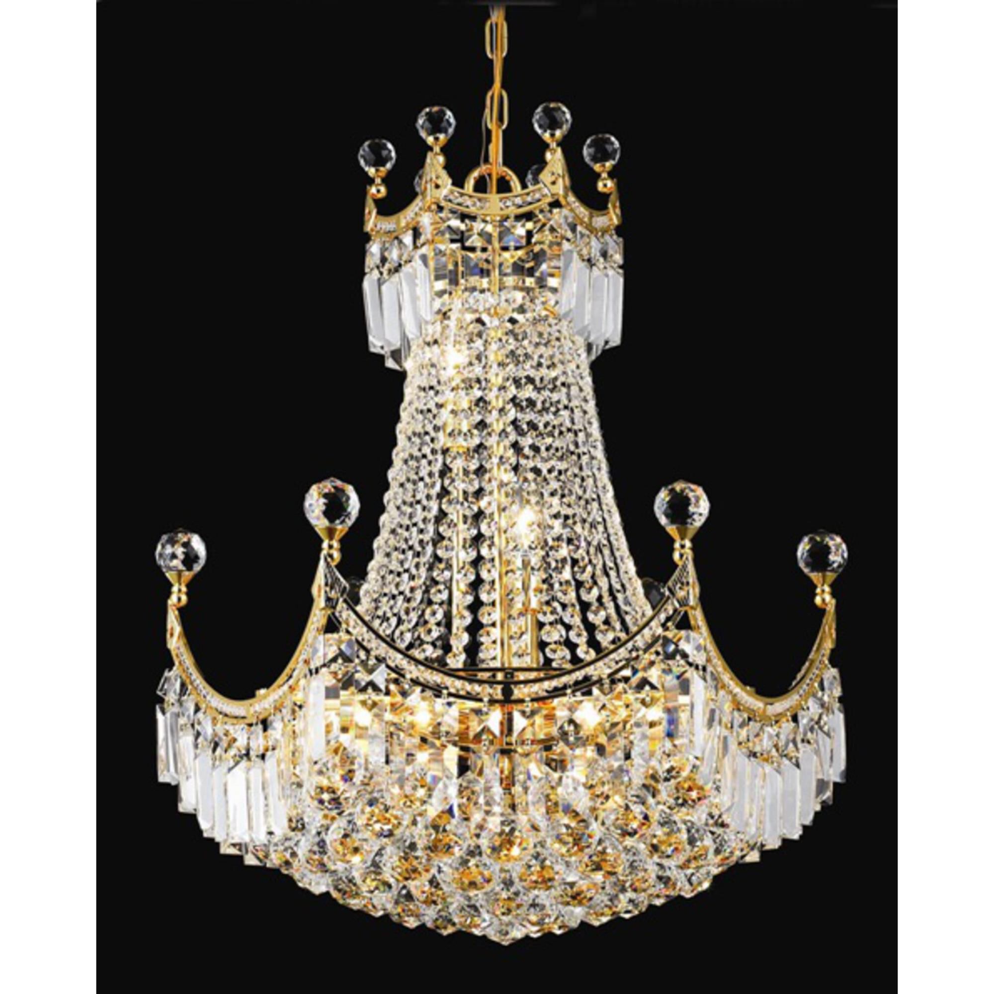 Corona 20 Inch Large Pendant by Elegant Lighting