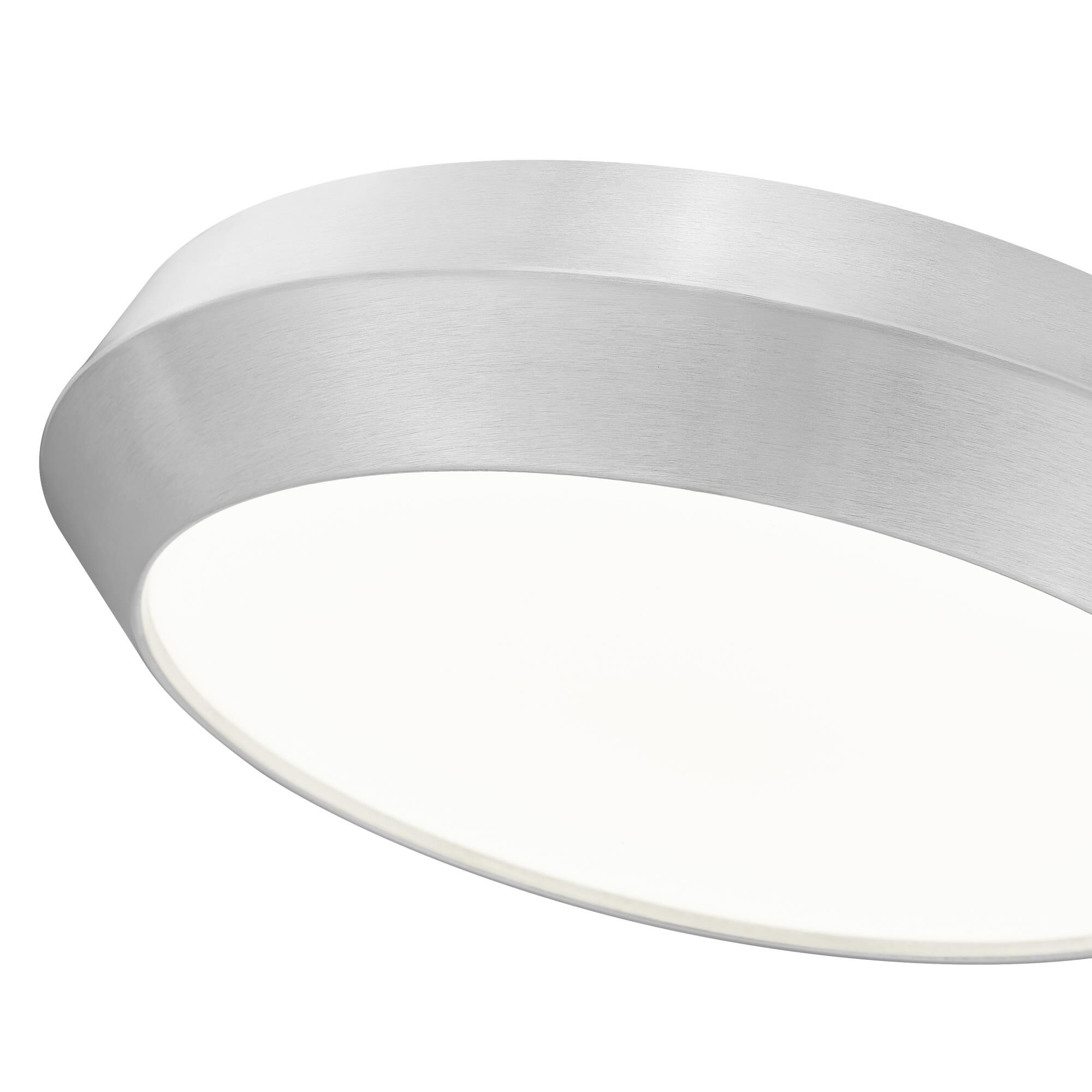 Shown in Brushed Nickel finish and White glass