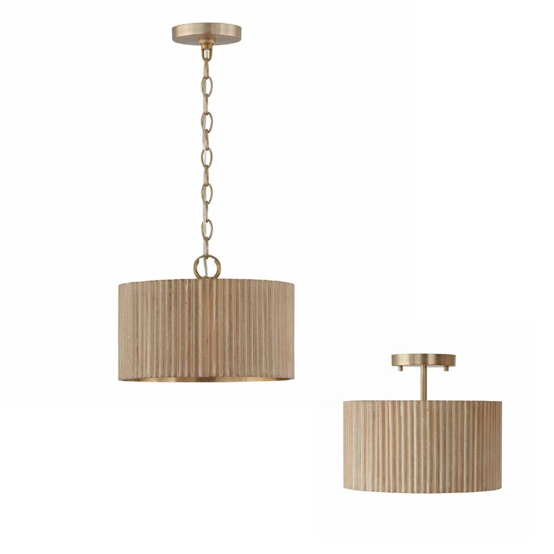 Donovan 12 Inch 1 Light Semi Flush Mount by Capital Lighting Fixture Company
