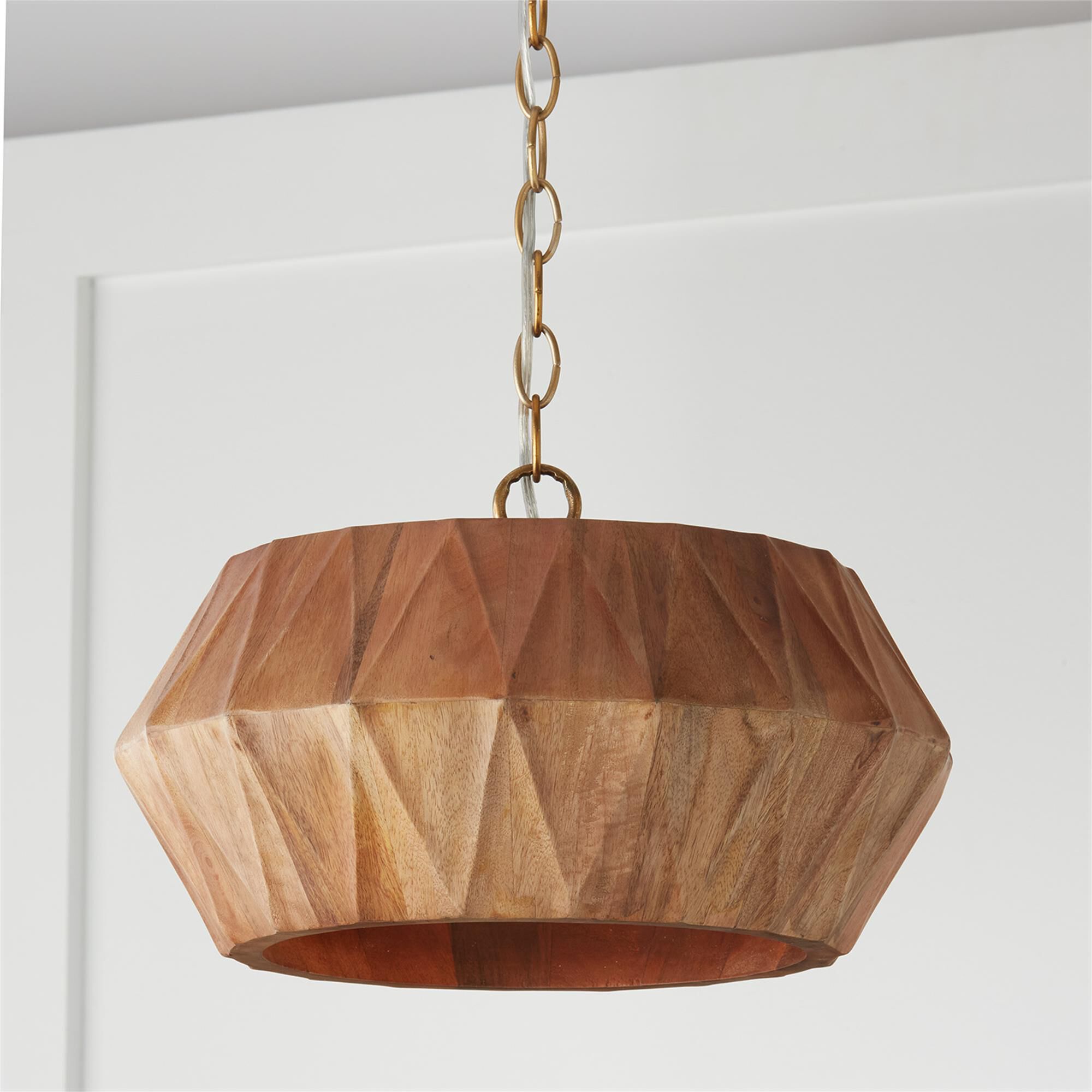 Shown in Light Wood and Patinaed Brass finish