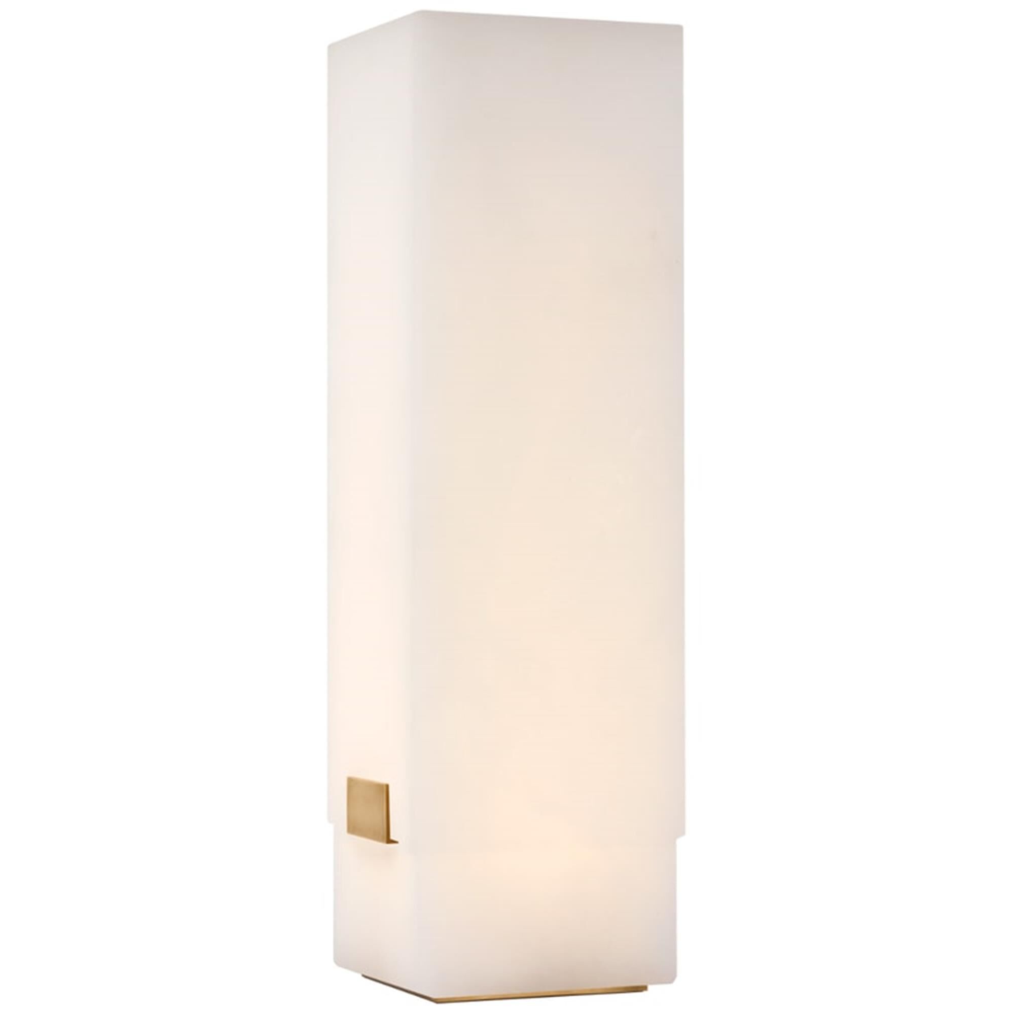 Shown in Alabaster and Antique-Burnished Brass finish