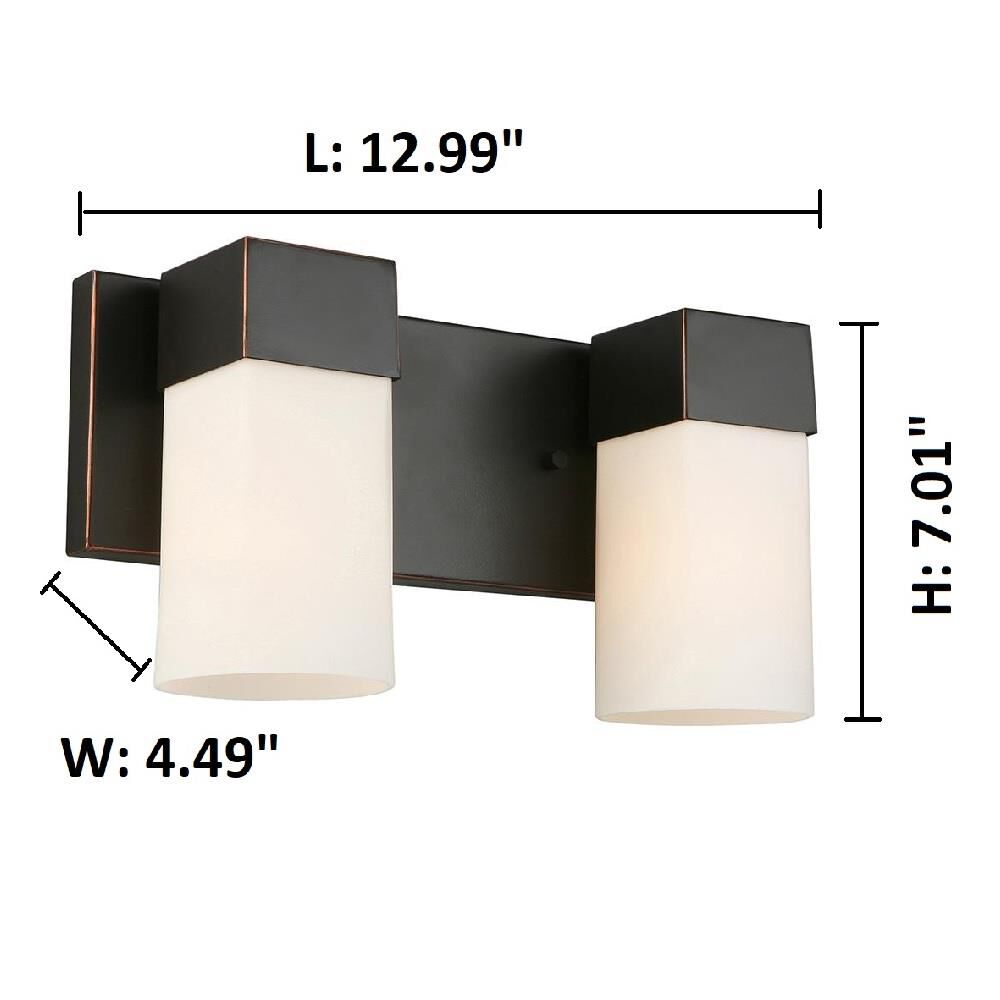 Eglo Ciara Springs 12 Inch 2 Light Bath Vanity Light by Eglo Lighting