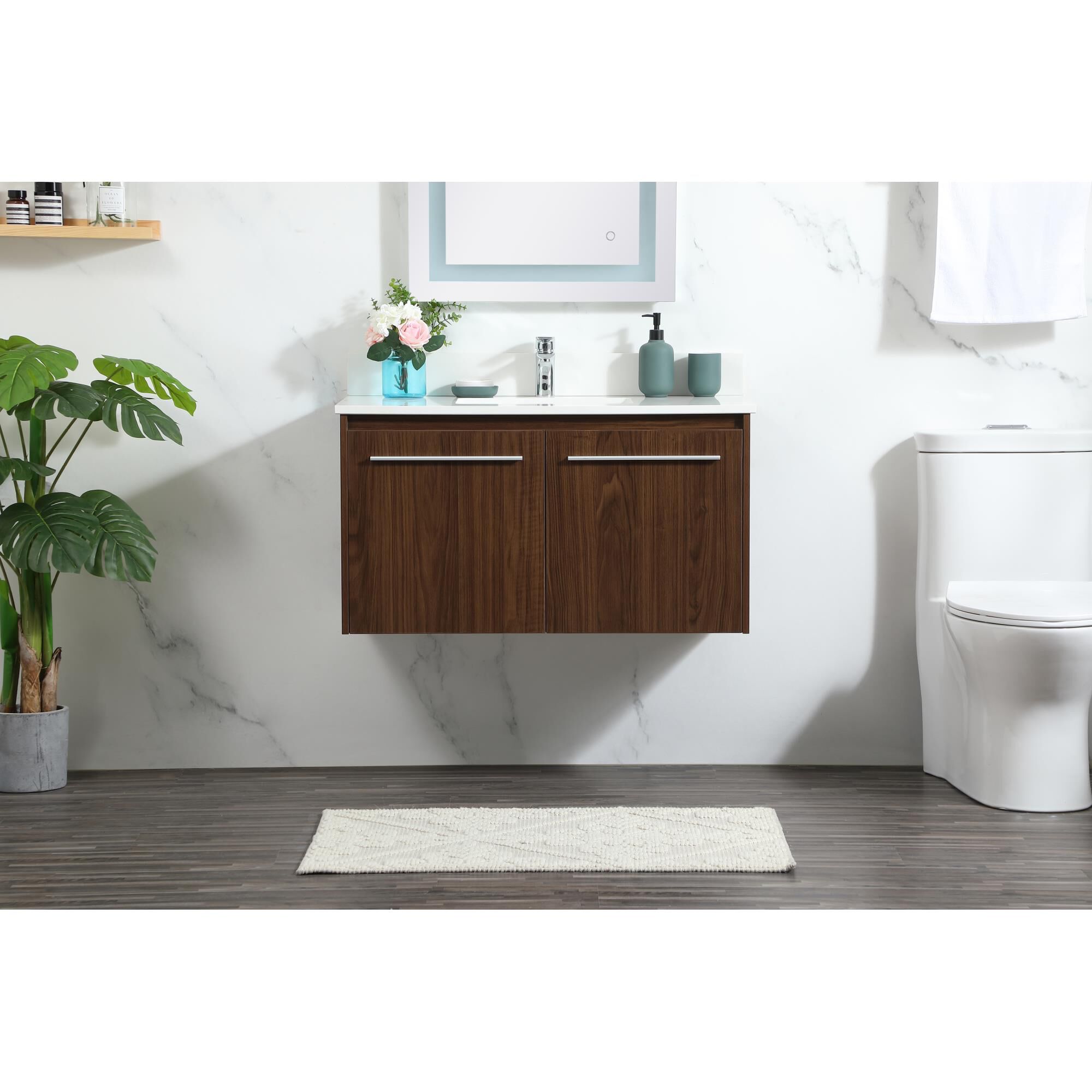 Shown in Walnut finish