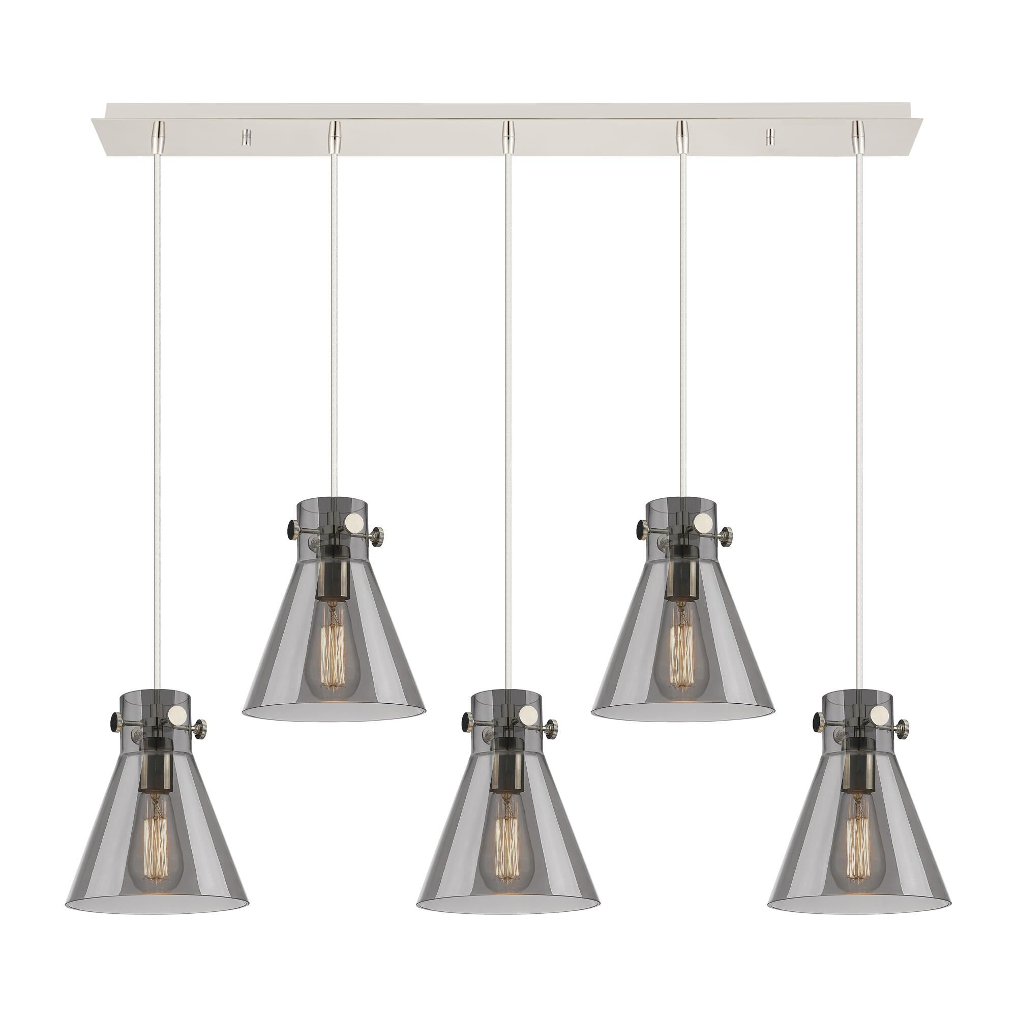 Bruno Marashlian Newton Cone 39 Inch 5 Light Linear Suspension Light by Innovations Lighting