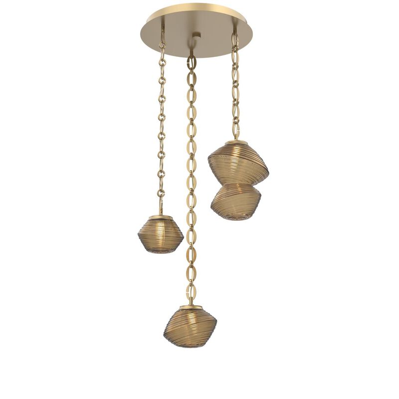 Levi Wilson Mesa 3 Light Multi Light Pendant by Hammerton Studio