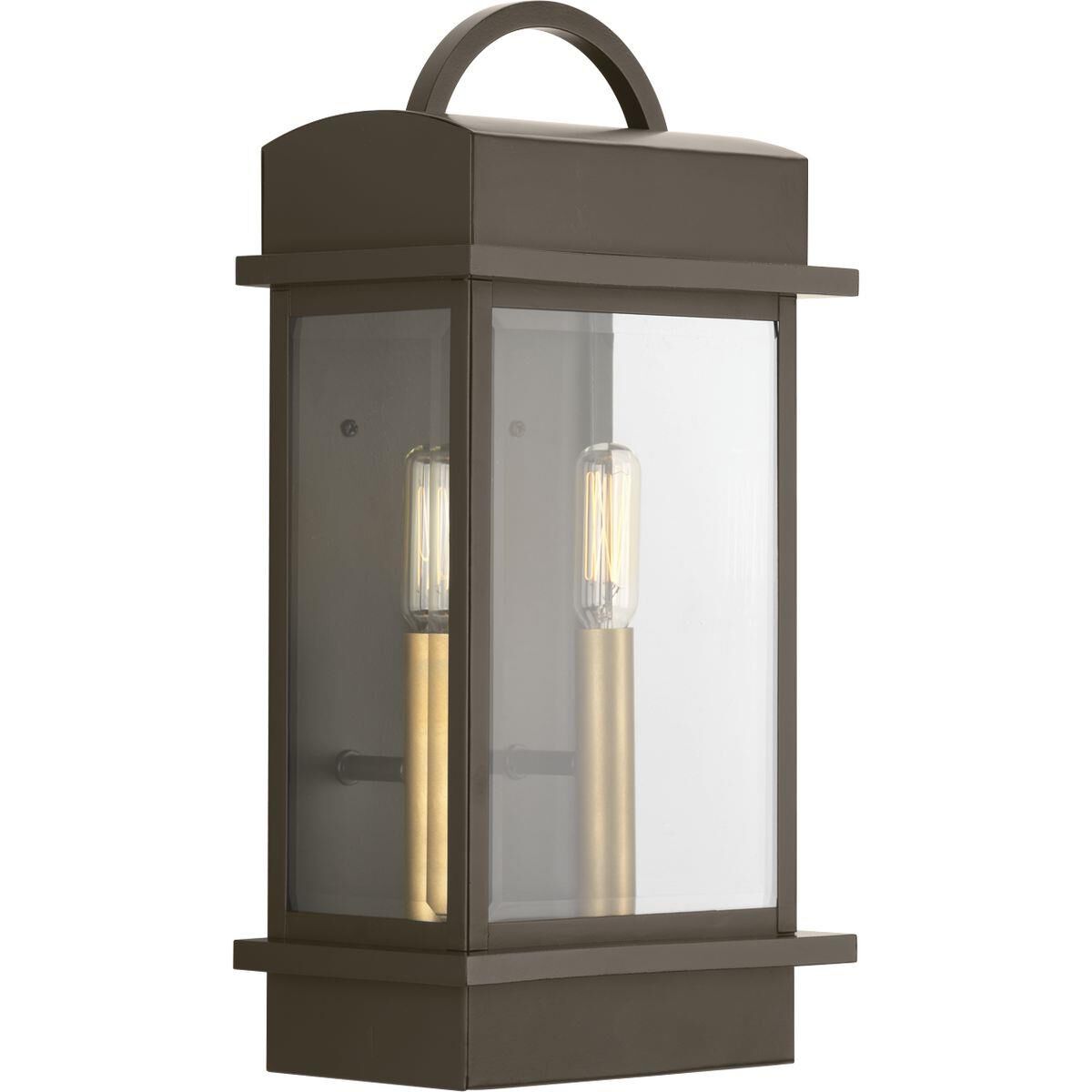 Shown in Antique Bronze finish and Clear Beveled glass