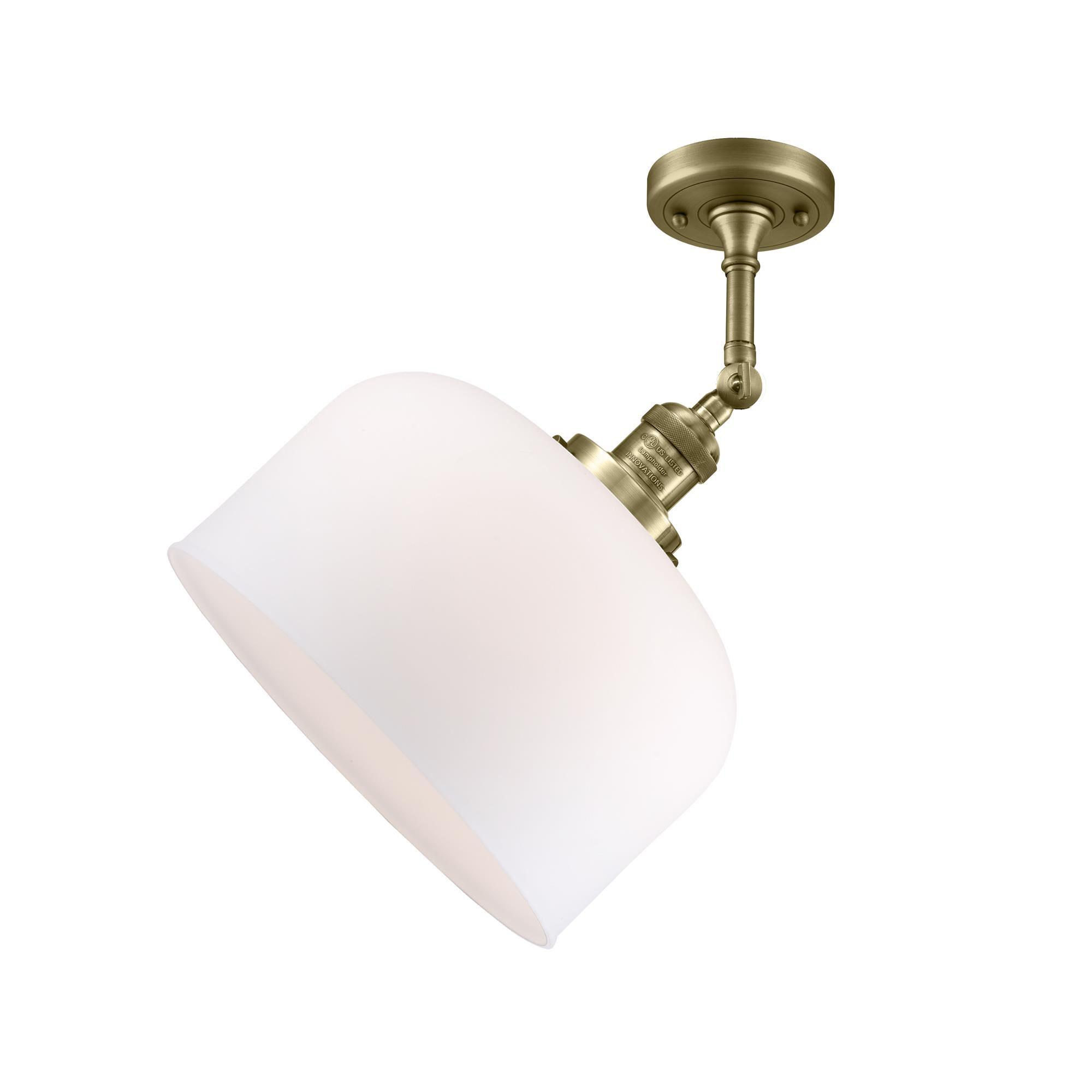 Bruno Marashlian Bell 12 Inch 1 Light Semi Flush Mount by Innovations Lighting