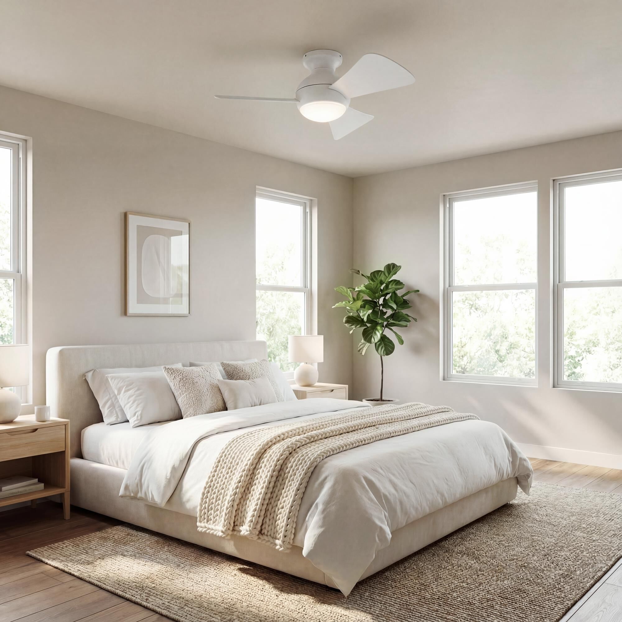 Shown in Matte White finish and Etched Cased Opal glass