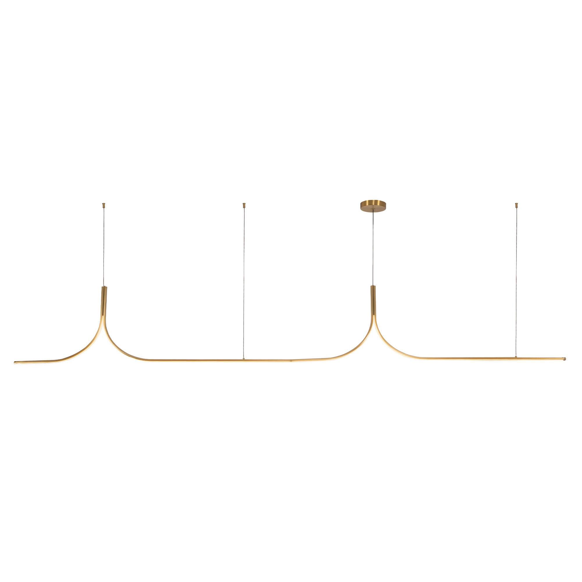 Shown in Brushed Gold finish and White Silicone Diffuser glass
