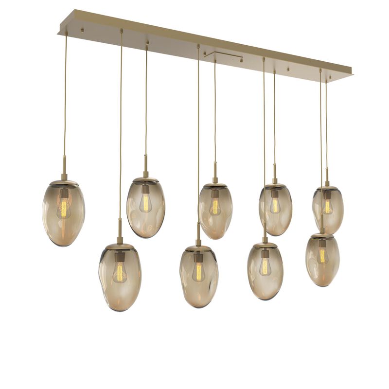 Levi Wilson Nebula 68 Inch 9 Light Linear Suspension Light by Hammerton Studio