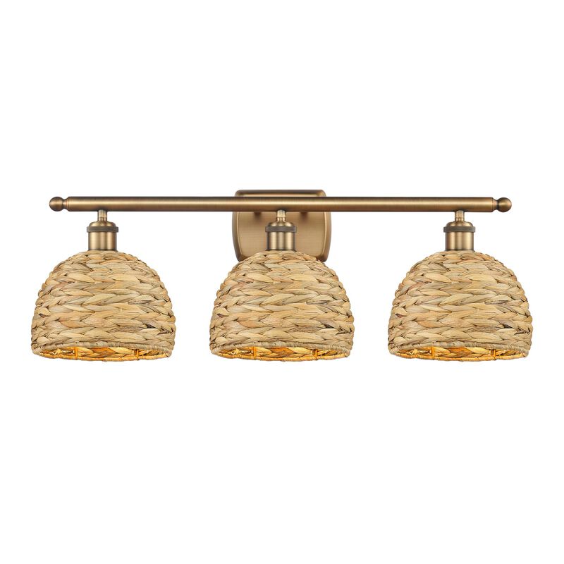 Bruno Marashlian Woven Rattan 28 Inch Bath Vanity Light by Innovations Lighting
