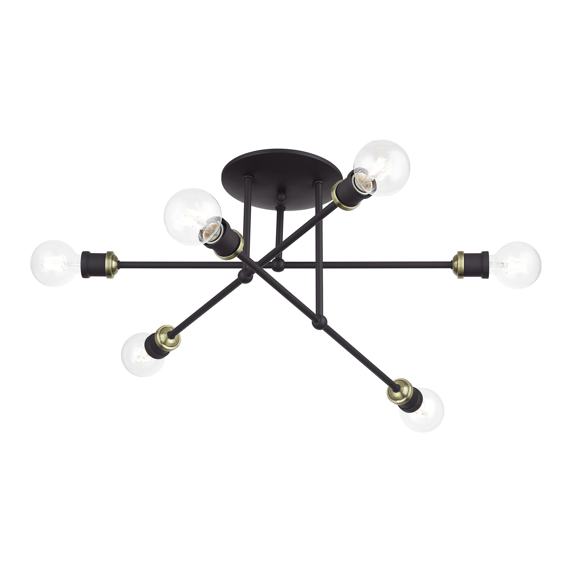 Delacroix 28 Inch Semi Flush Mount by Livex Lighting