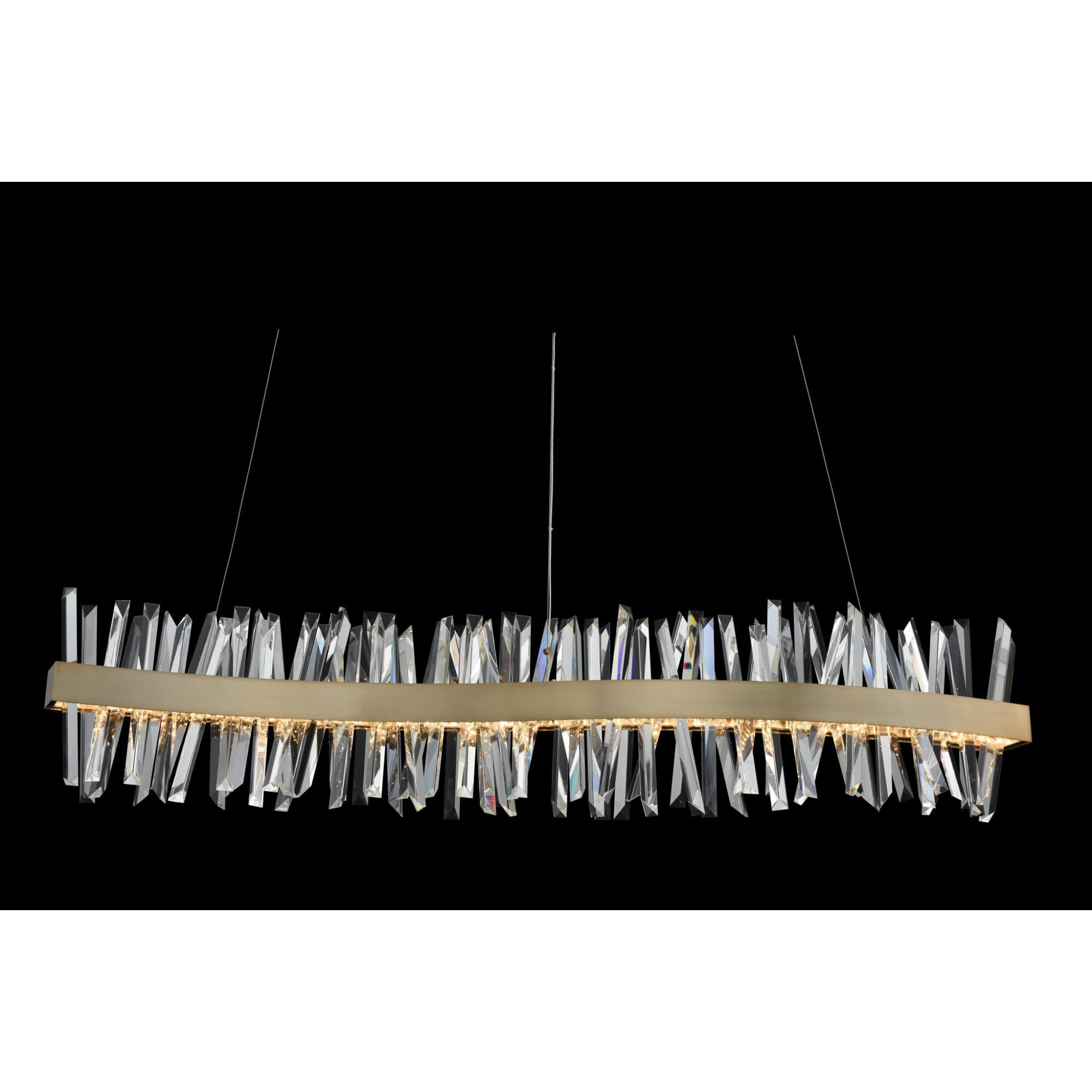 Glacier Linear Suspension Light by Allegri