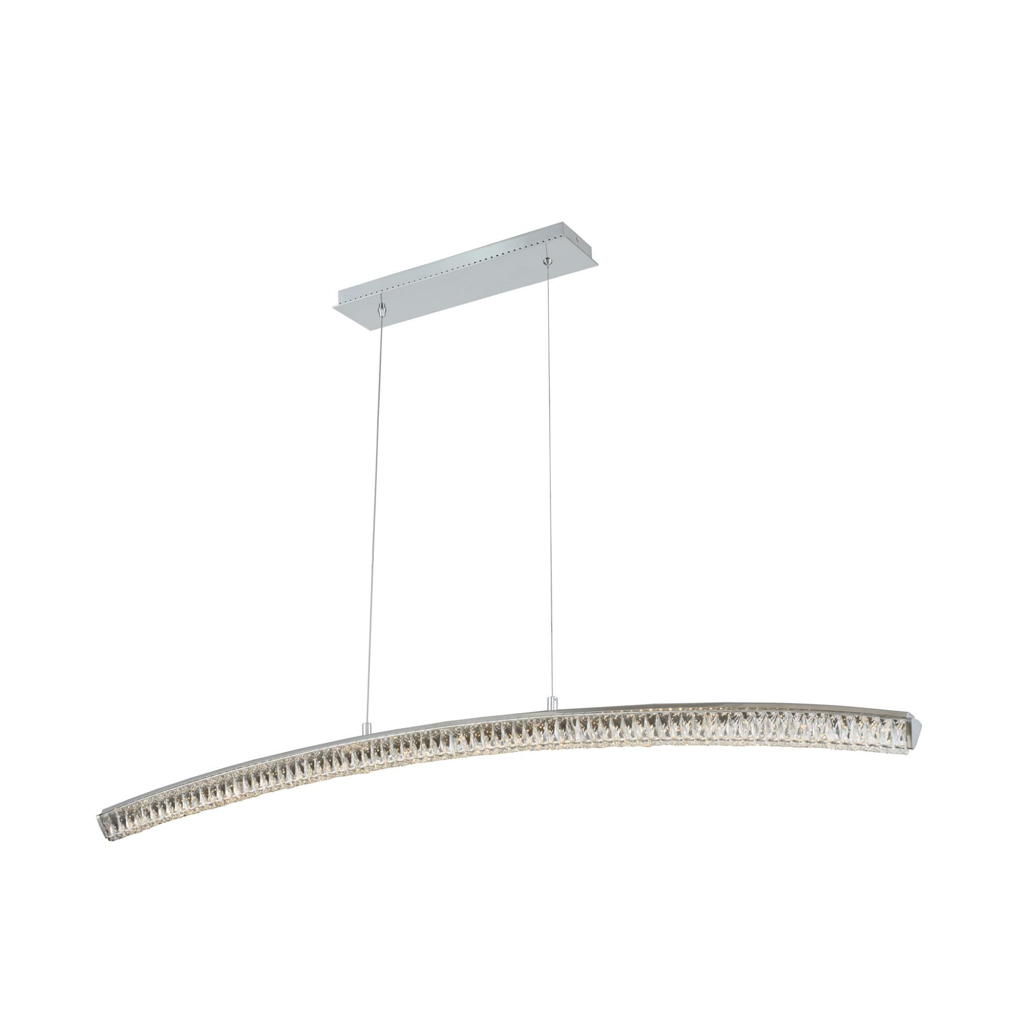 Shown in Chrome finish and Firenze crystal