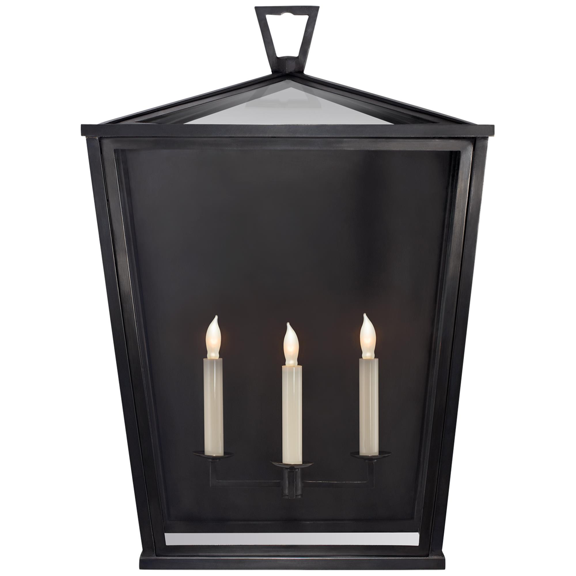 Shown in Bronze finish and Clear glass