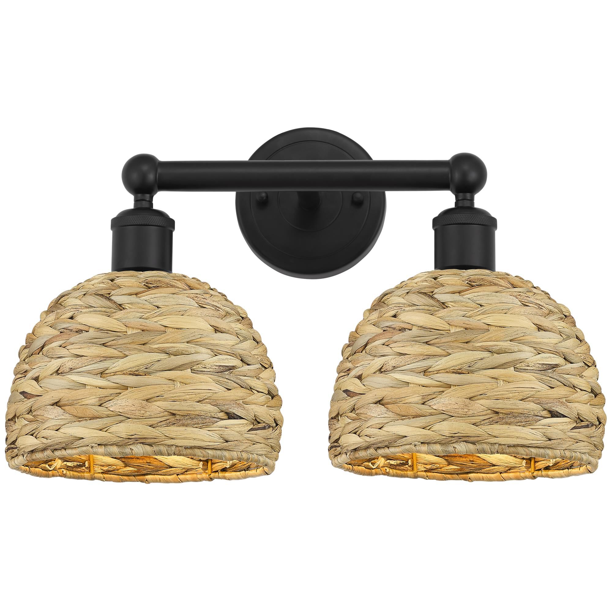 Bruno Marashlian Woven Rattan 17 Inch Bath Vanity Light by Innovations Lighting