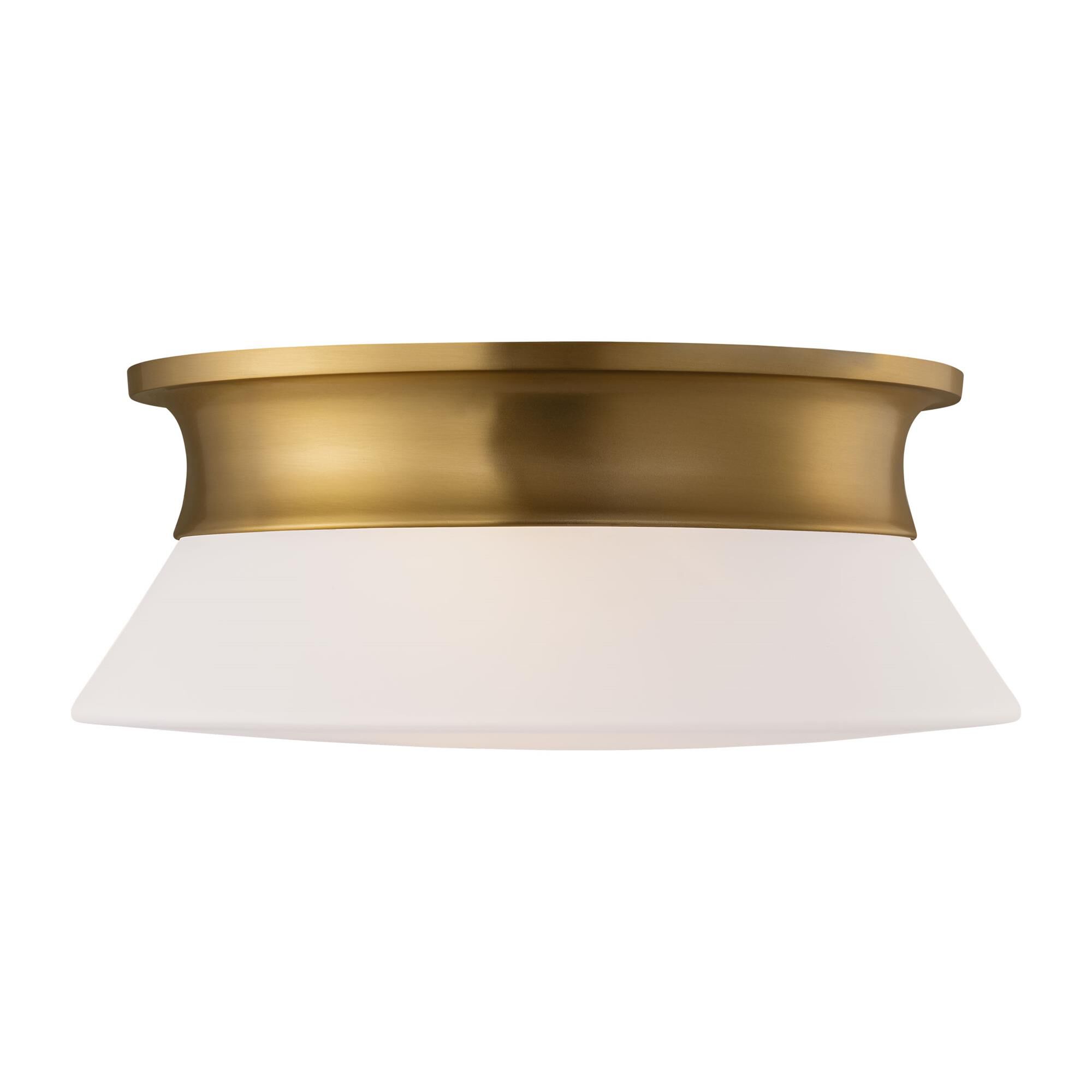Shown in Burnished Brass finish and Etched glass