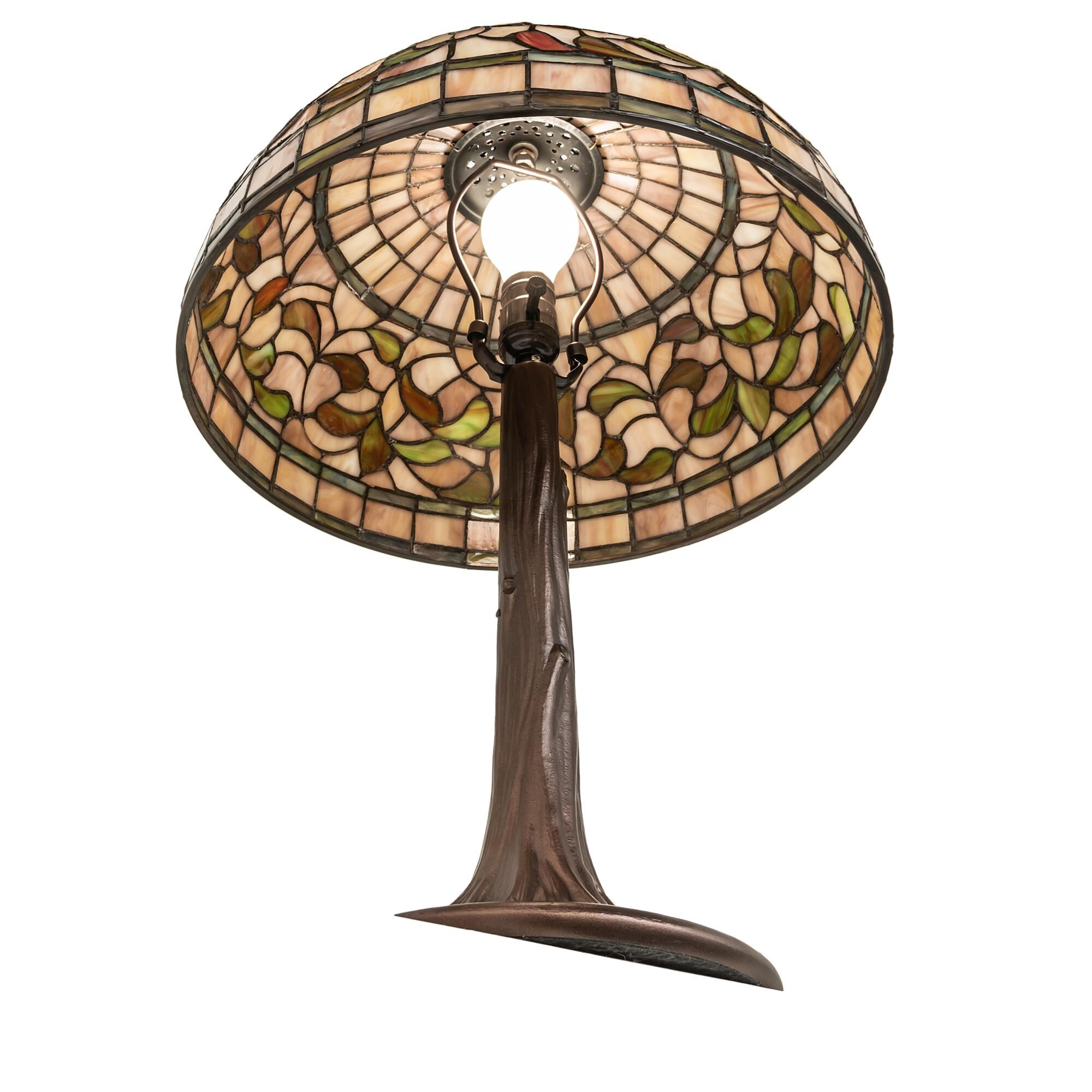 Tiffany Turning Leaf 23 Inch Table Lamp by Meyda Lighting