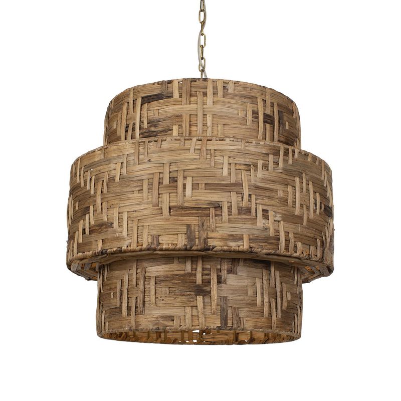 Revelation Design Water Hyacinth 24 Inch Chandelier by Uttermost