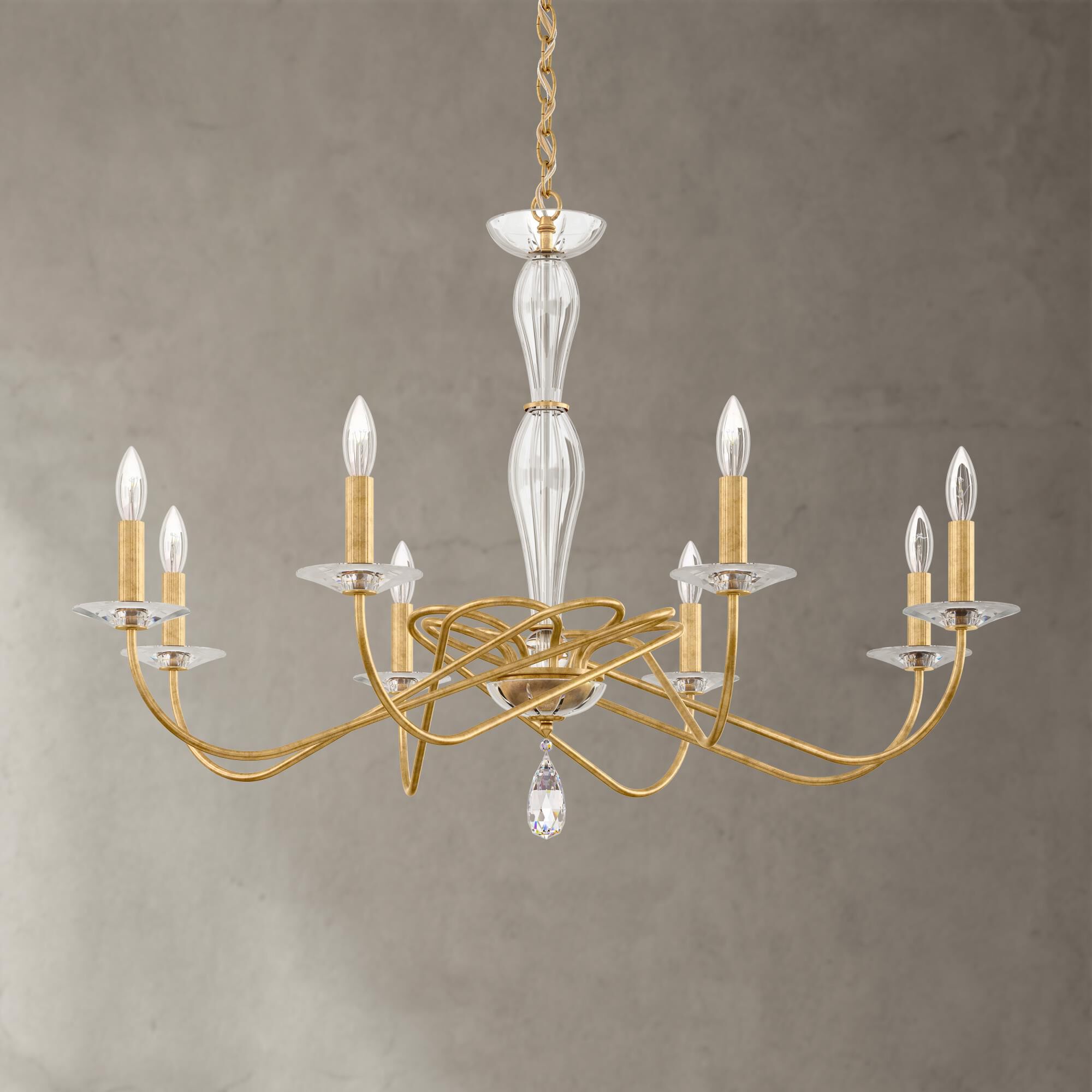 Arabesque 8 Light Chandelier by Schonbek