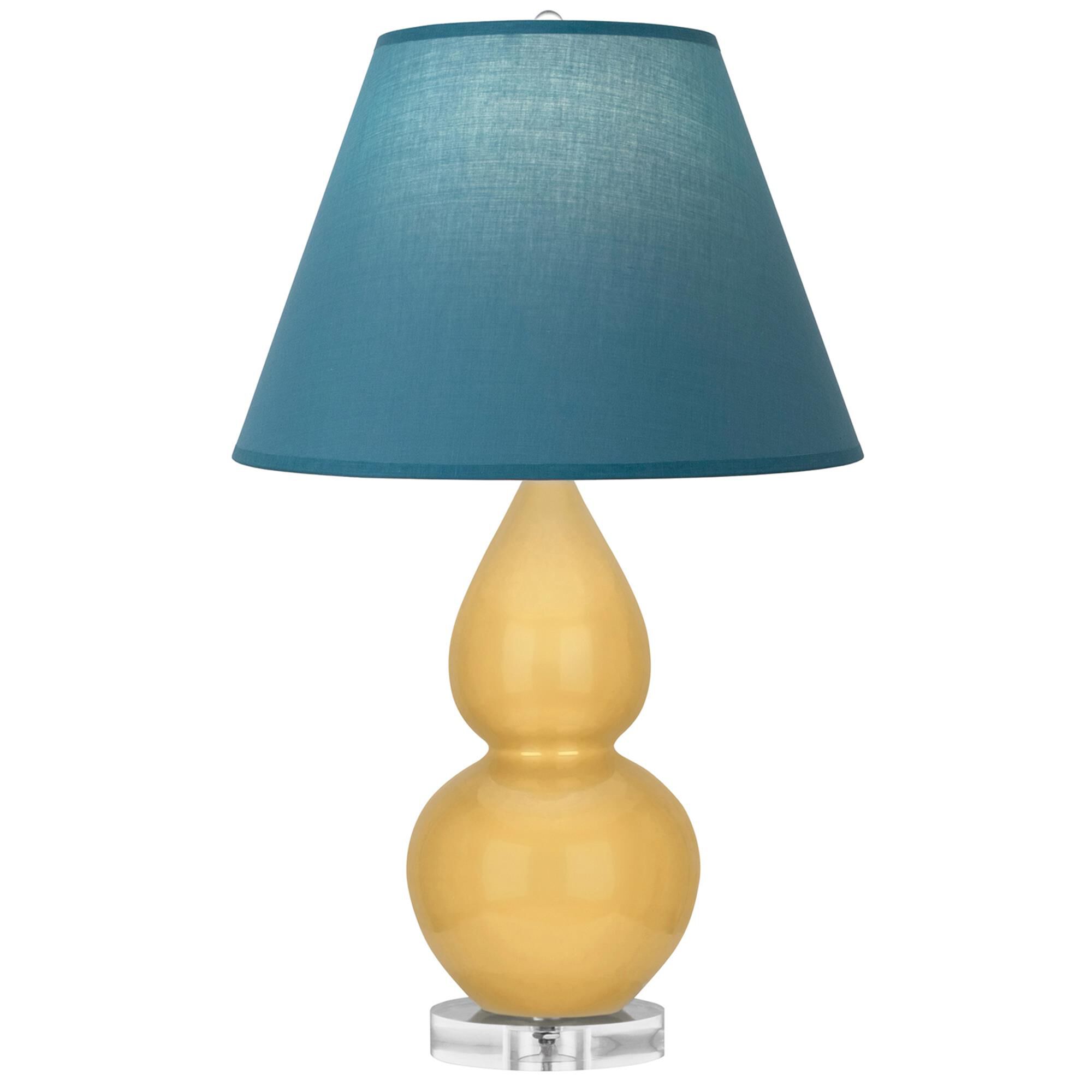 Shown in Sunset finish and Bright Blue and Gray shade and Lucite accent