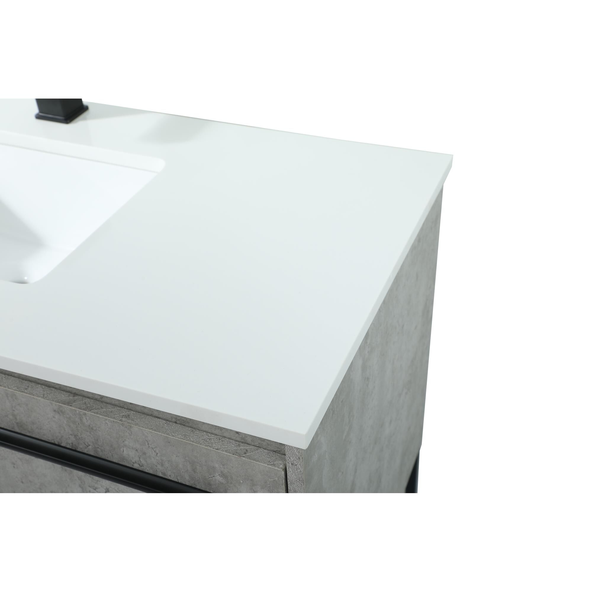 Shown in Concrete Grey finish