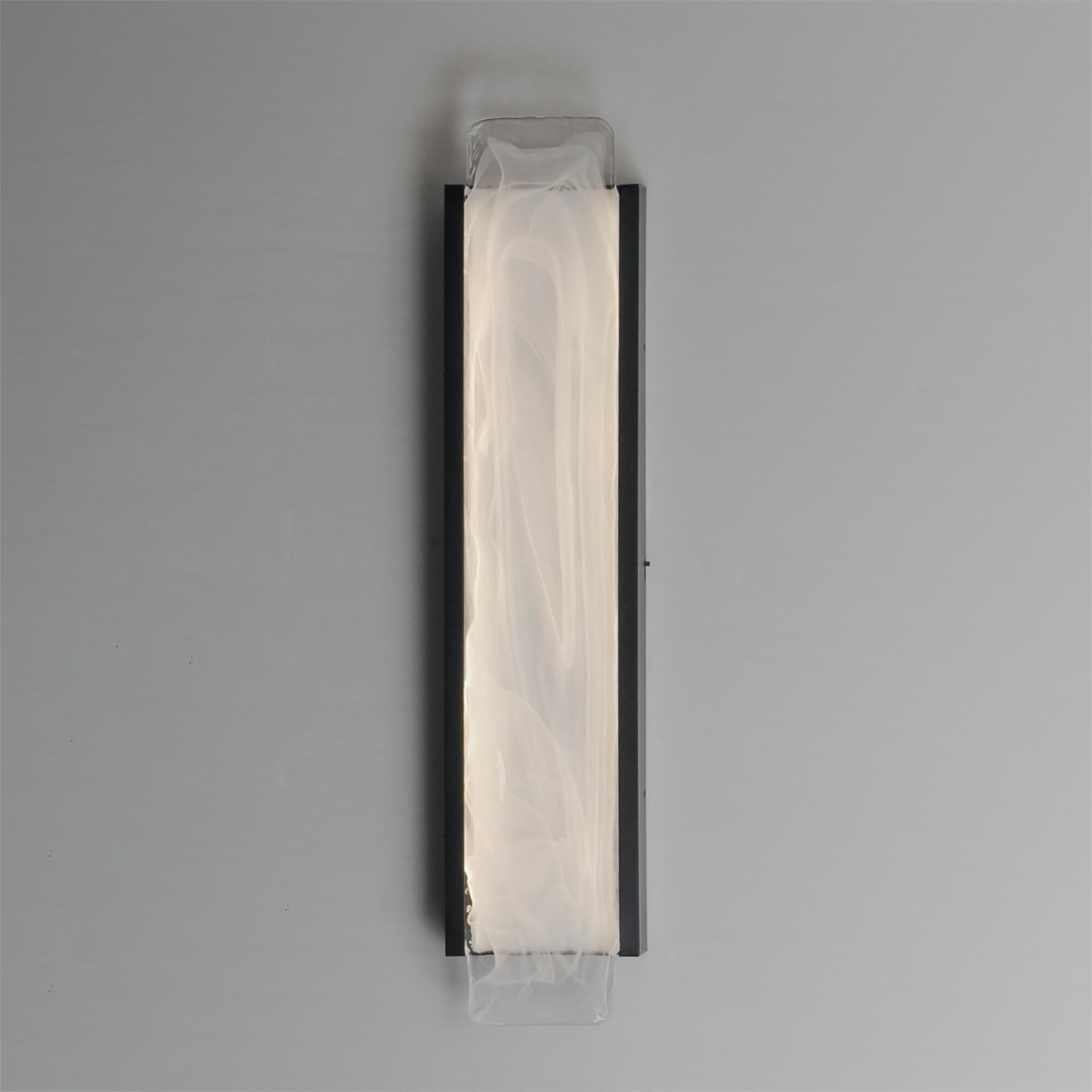 Shown in Black finish and White Spiral glass