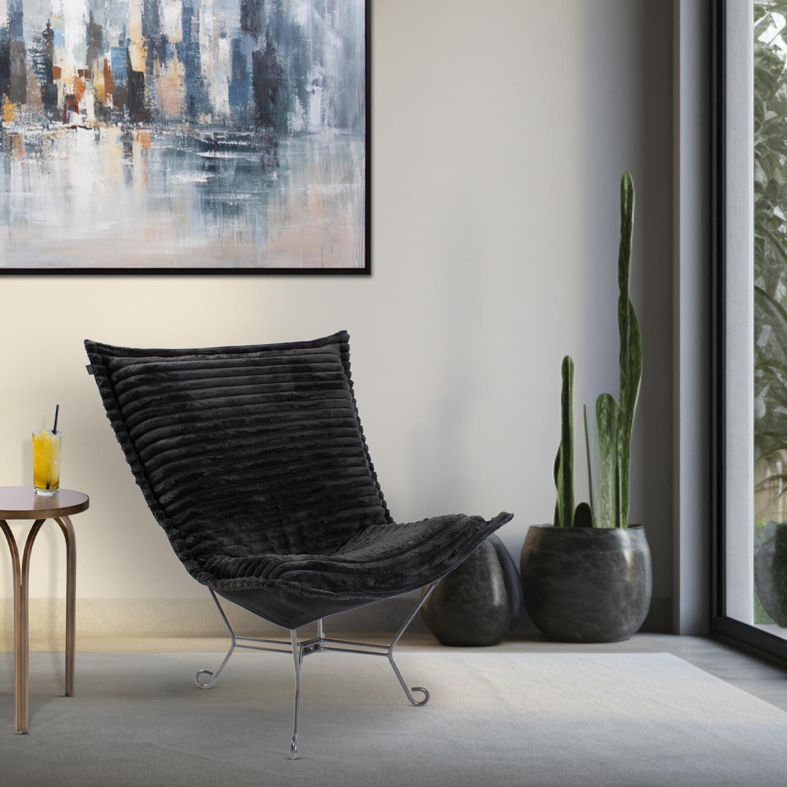 The Shar Pei Puff Accent Chair Cover by Howard Elliott Collection